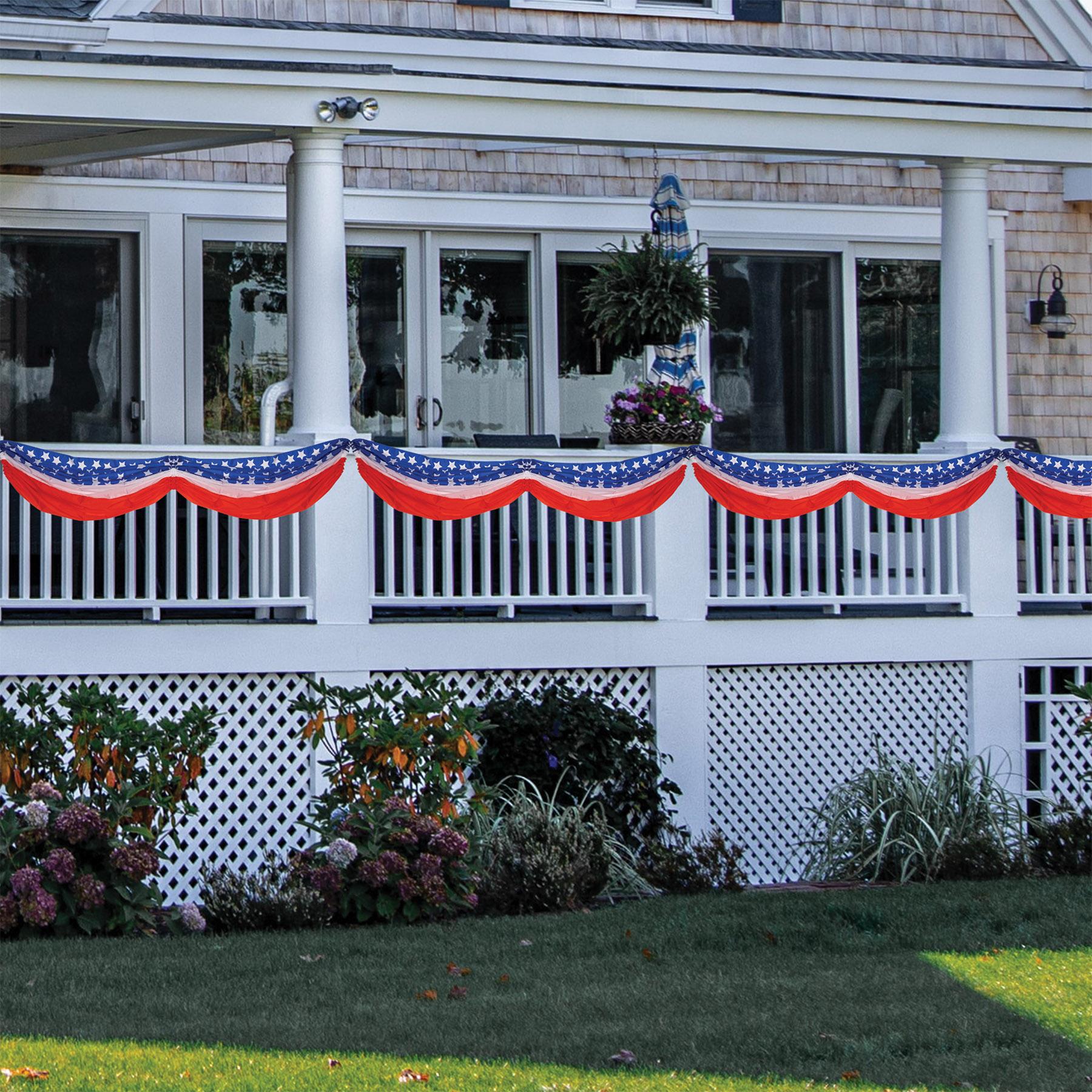 5 ft. - Beistle Stars & Stripes Fabric Party Bunting