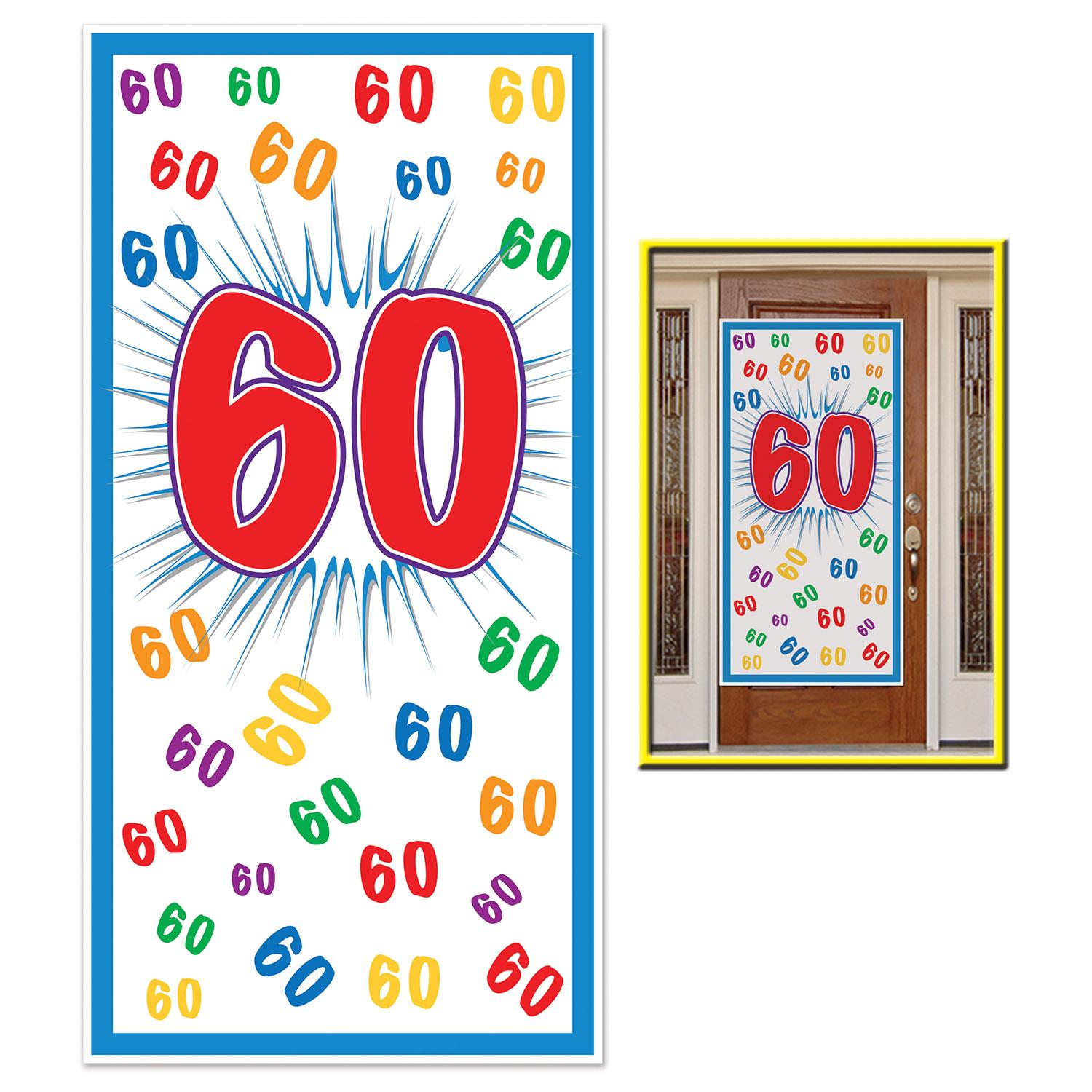 Beistle 60th Birthday Party Door Cover