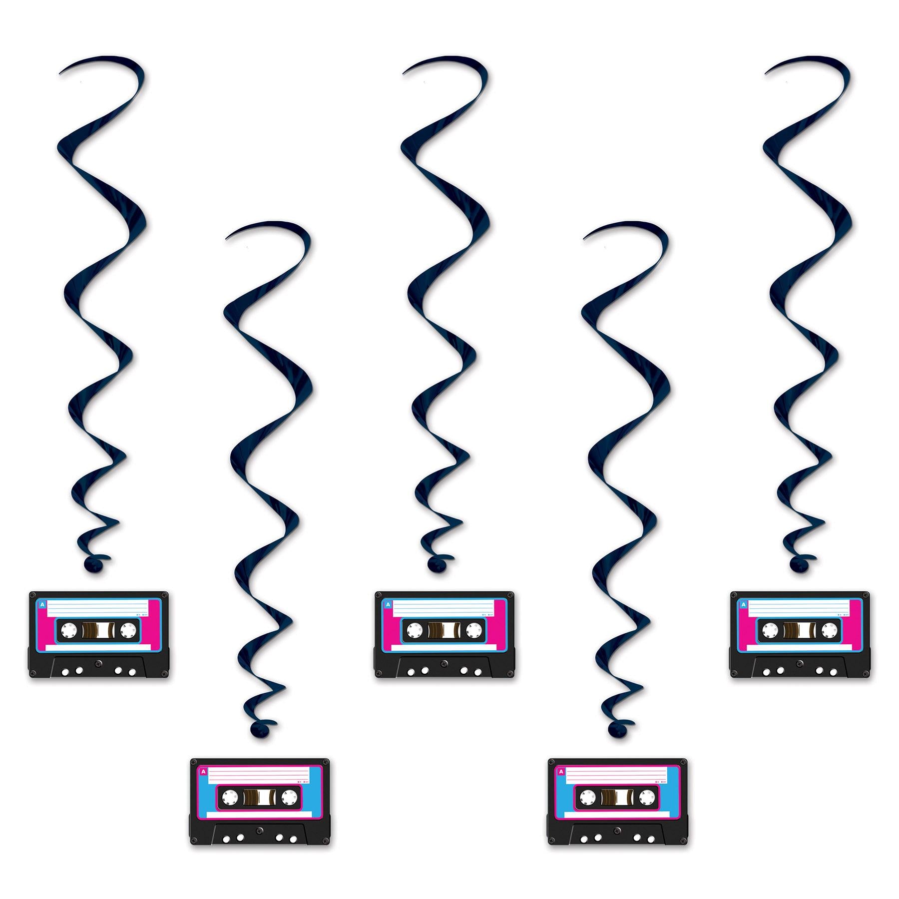 Beistle Cassette Tape Party Whirls