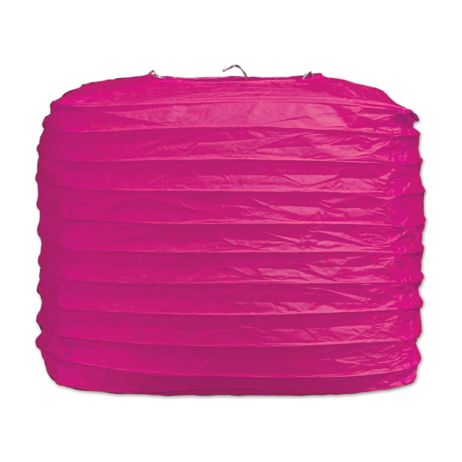 Beistle Party Square Paper Lanterns cerise (2/Pkg)