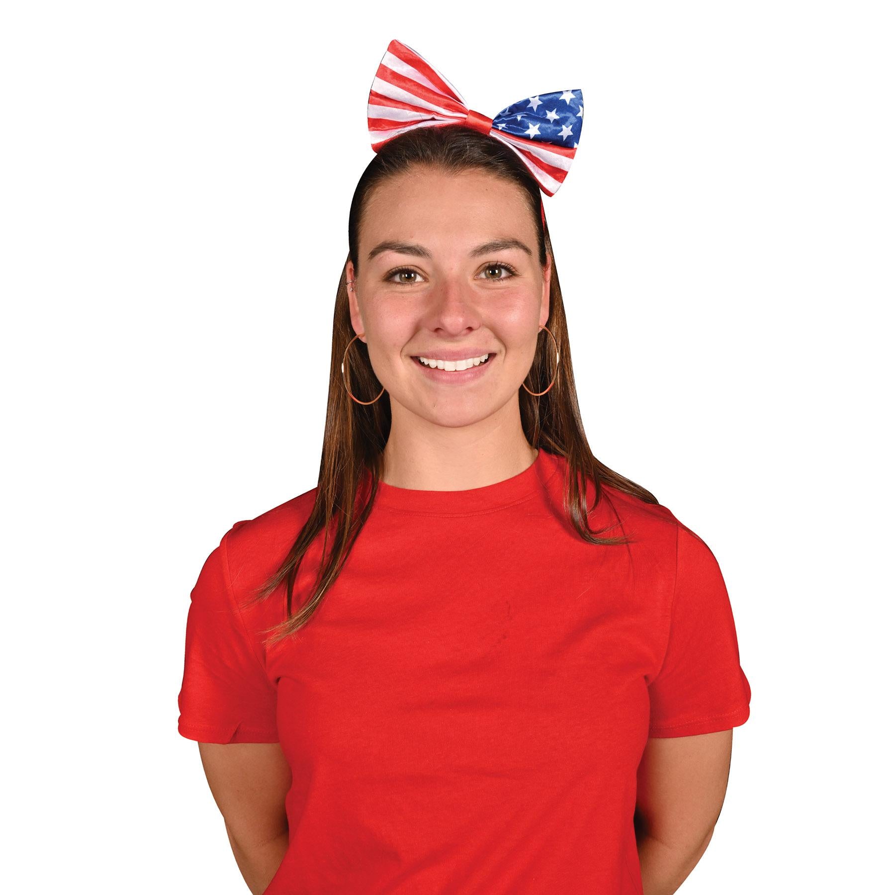 Beistle Patriotic Bow Headband