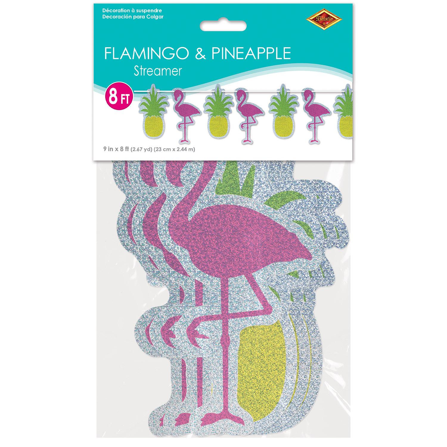 Beistle Luau Party Flamingo & Pineapple Streamer