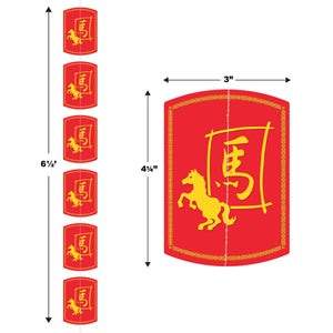 Beistle Chinese New Year Year Of The Horse Stringer - 78 inches, Hanging Decorations, 1/pkg, 6/case