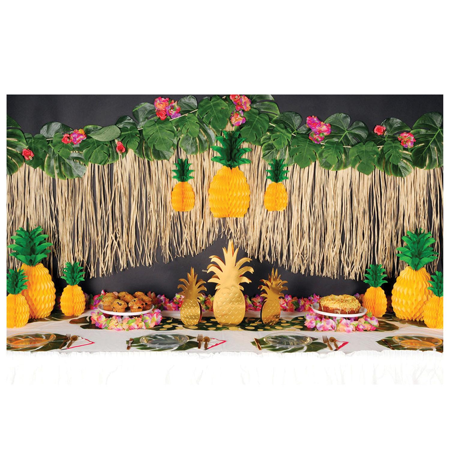 Beistle Luau Party Foil Pineapple Silhouettes (3/Pkg)