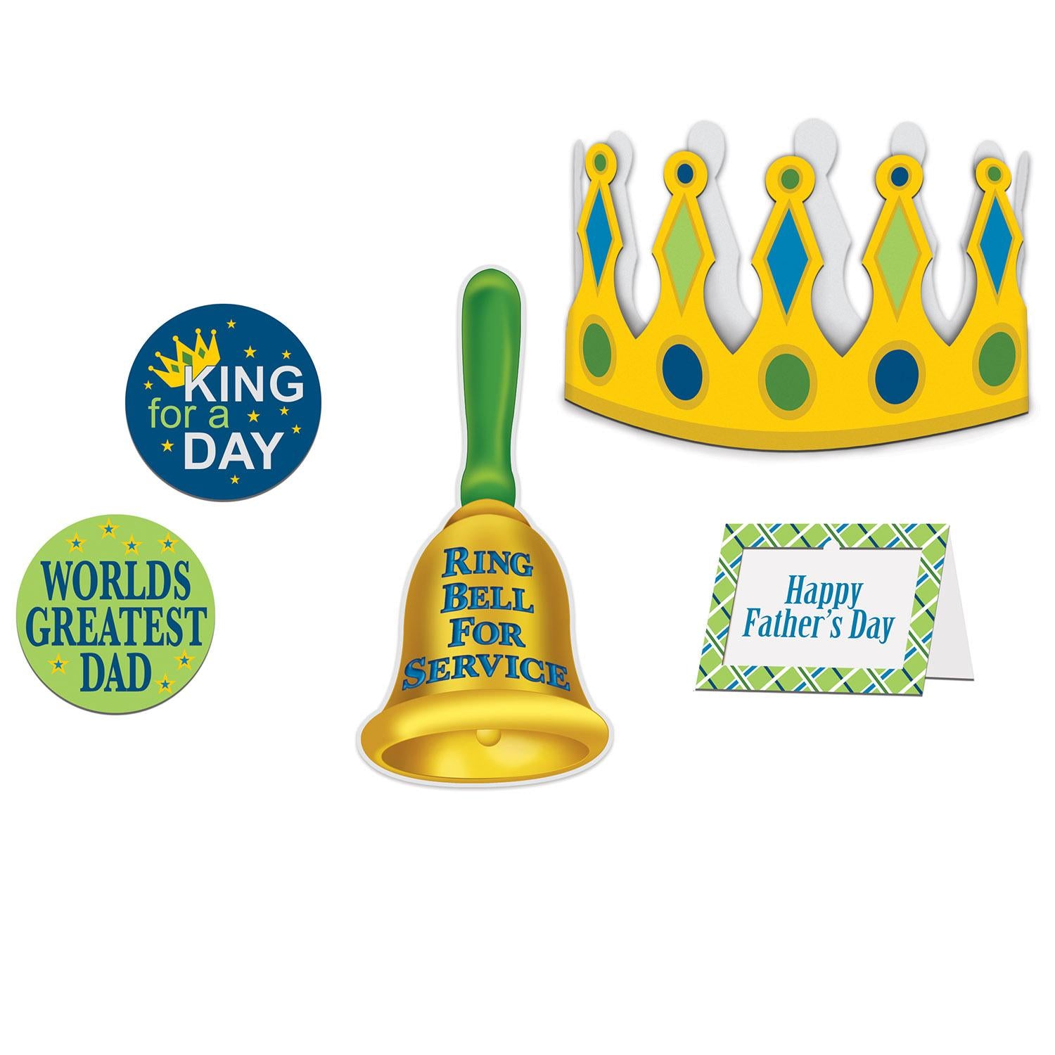 Beistle Father's Day King For A Day Kit (5/Pkg)