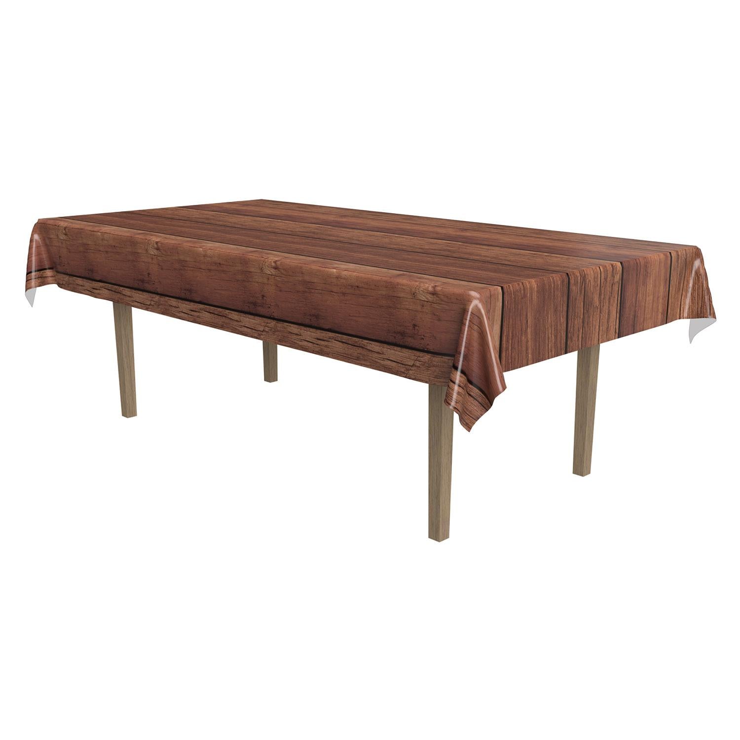 Beistle Wooden Look Party Tablecover