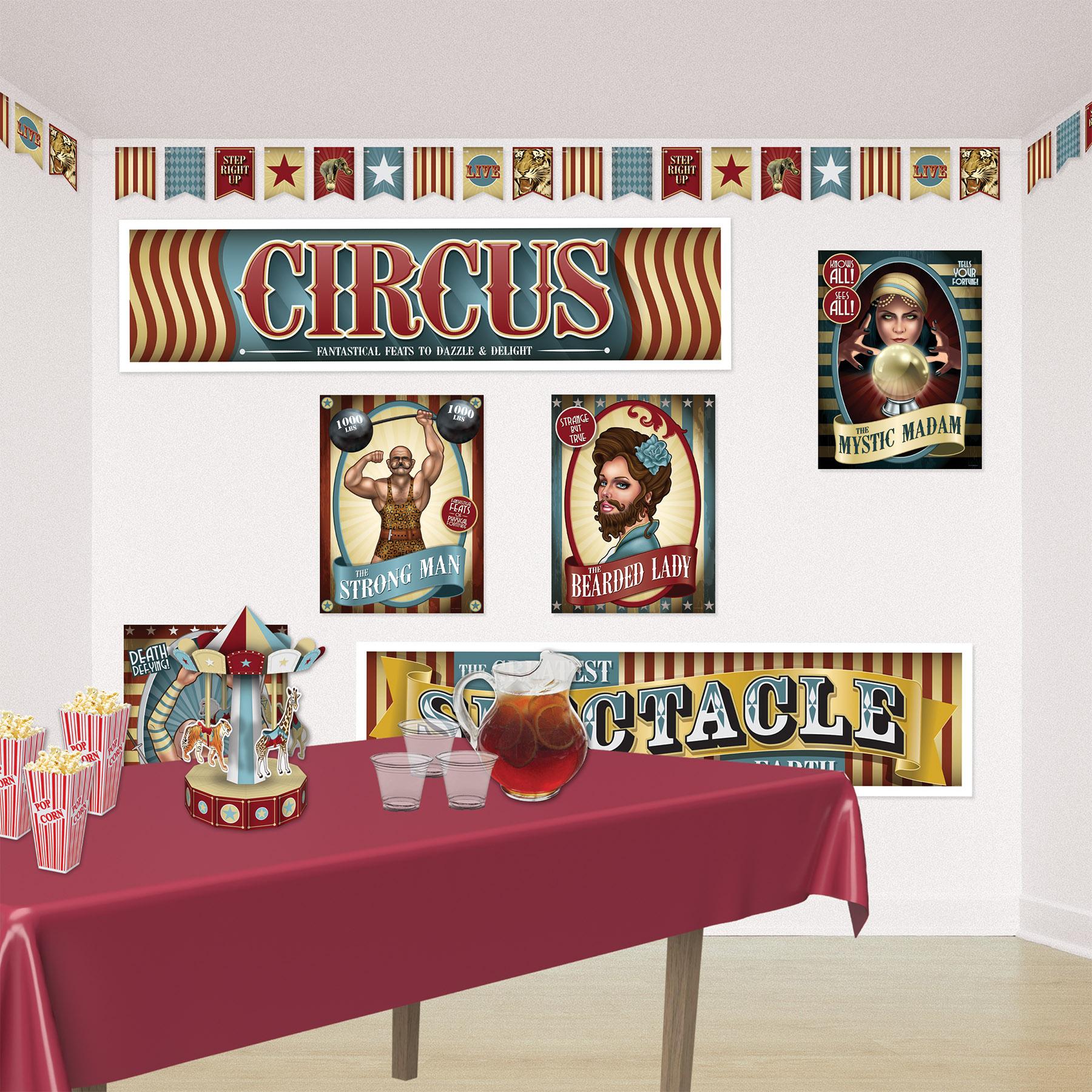 Beistle Vintage Circus Party Banners (2/Pkg)