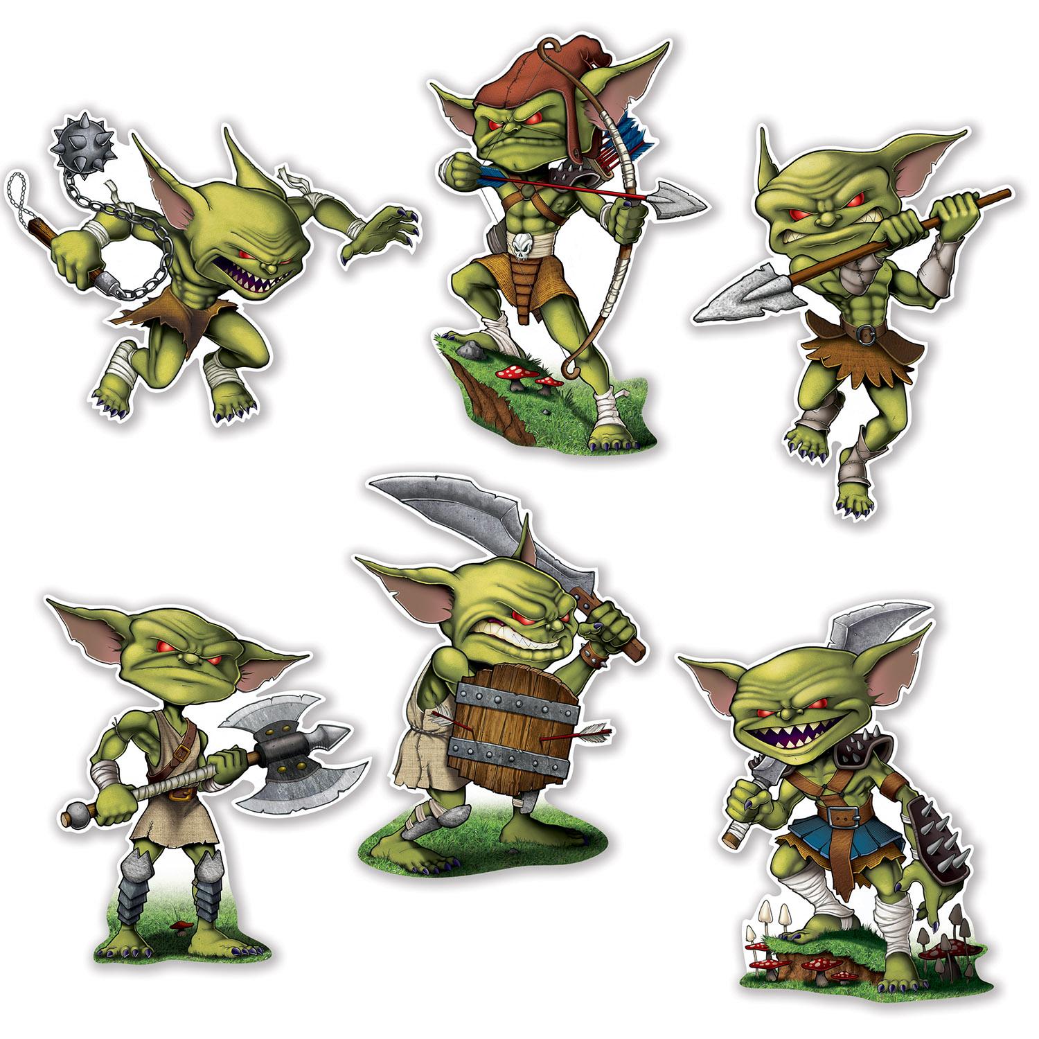 Beistle Goblin Party Cutouts (6/Pkg)