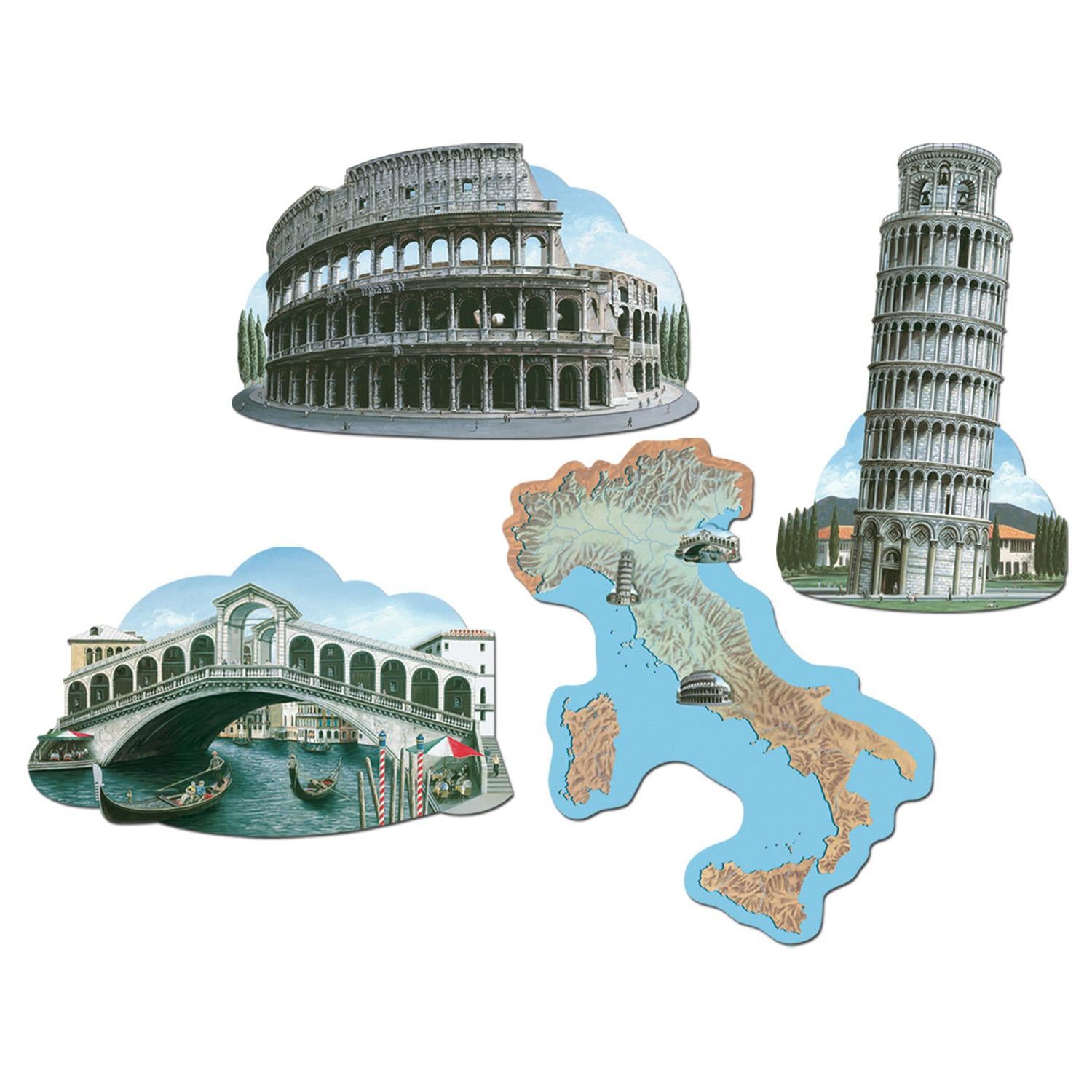 Beistle Italian Party Cutouts (4/Pkg)