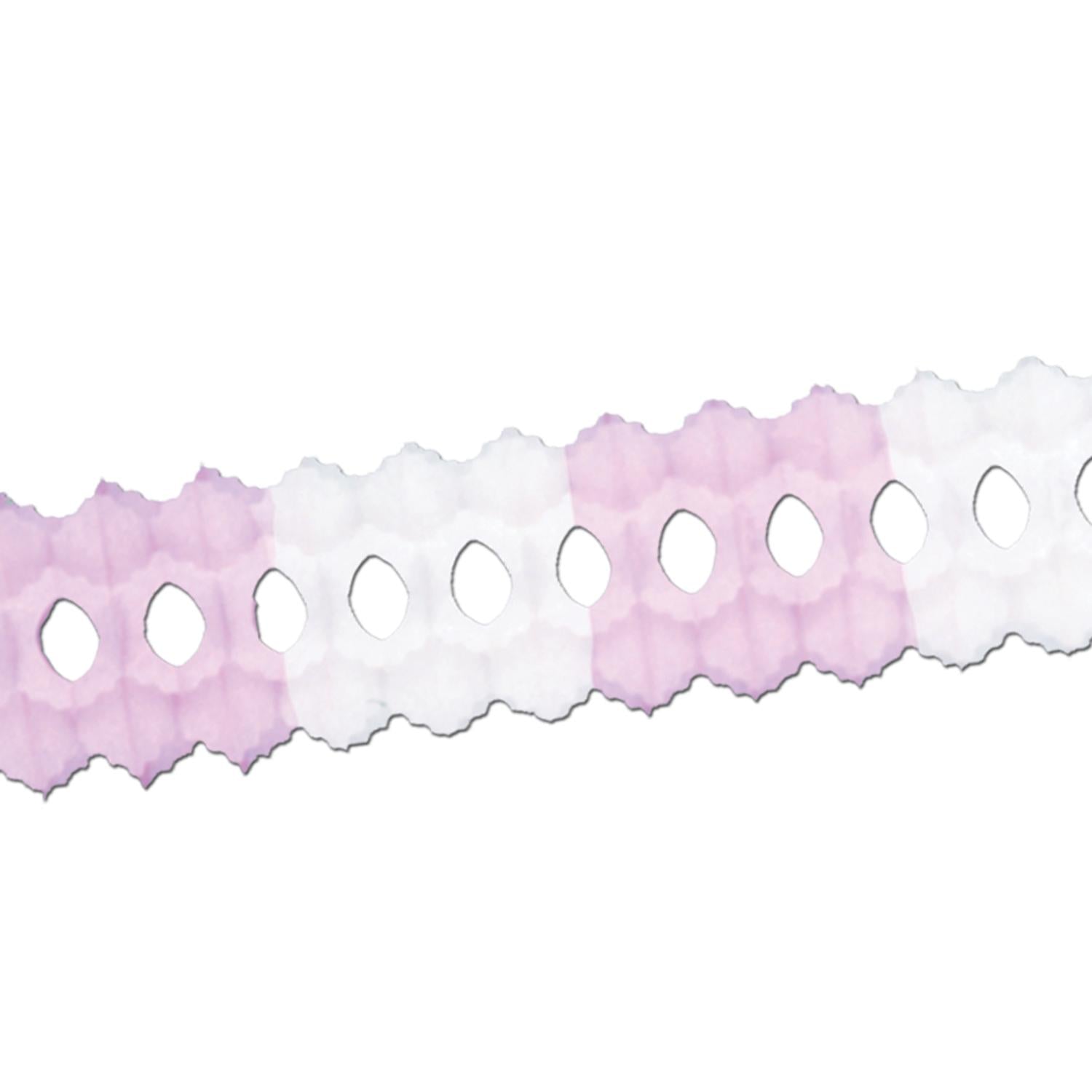 Beistle Packaged Party Arcade Garland - pink & white