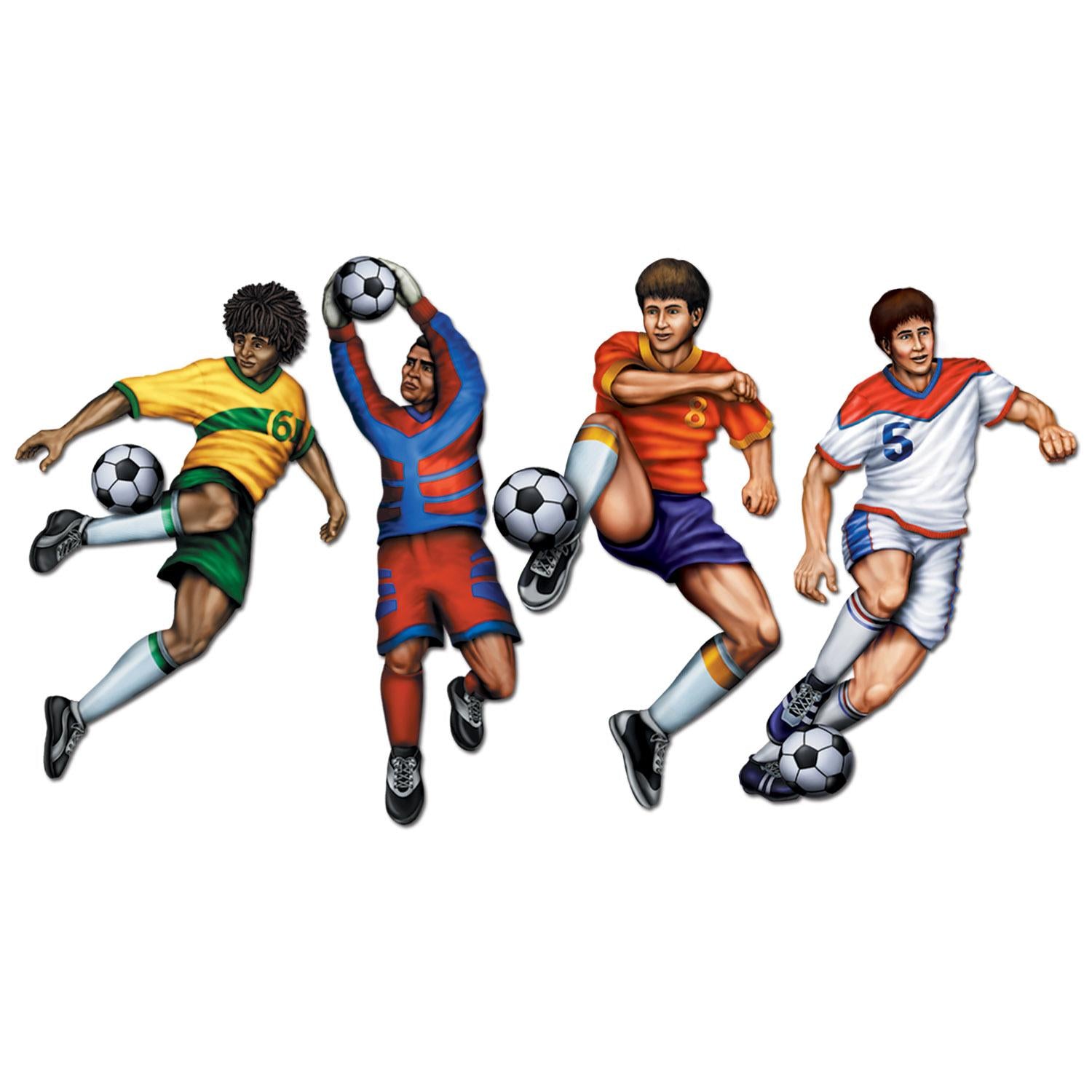 Beistle Soccer Party Cutouts (4/Pkg)