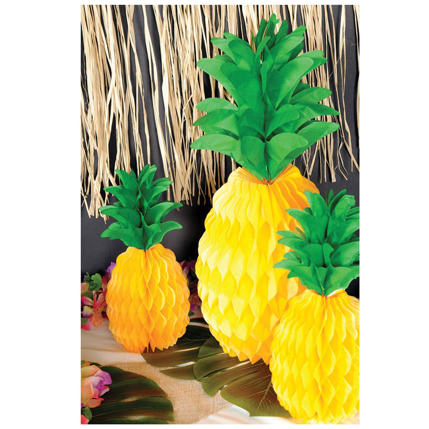 Beistle Luau Party Packaged Tissue Pineapple