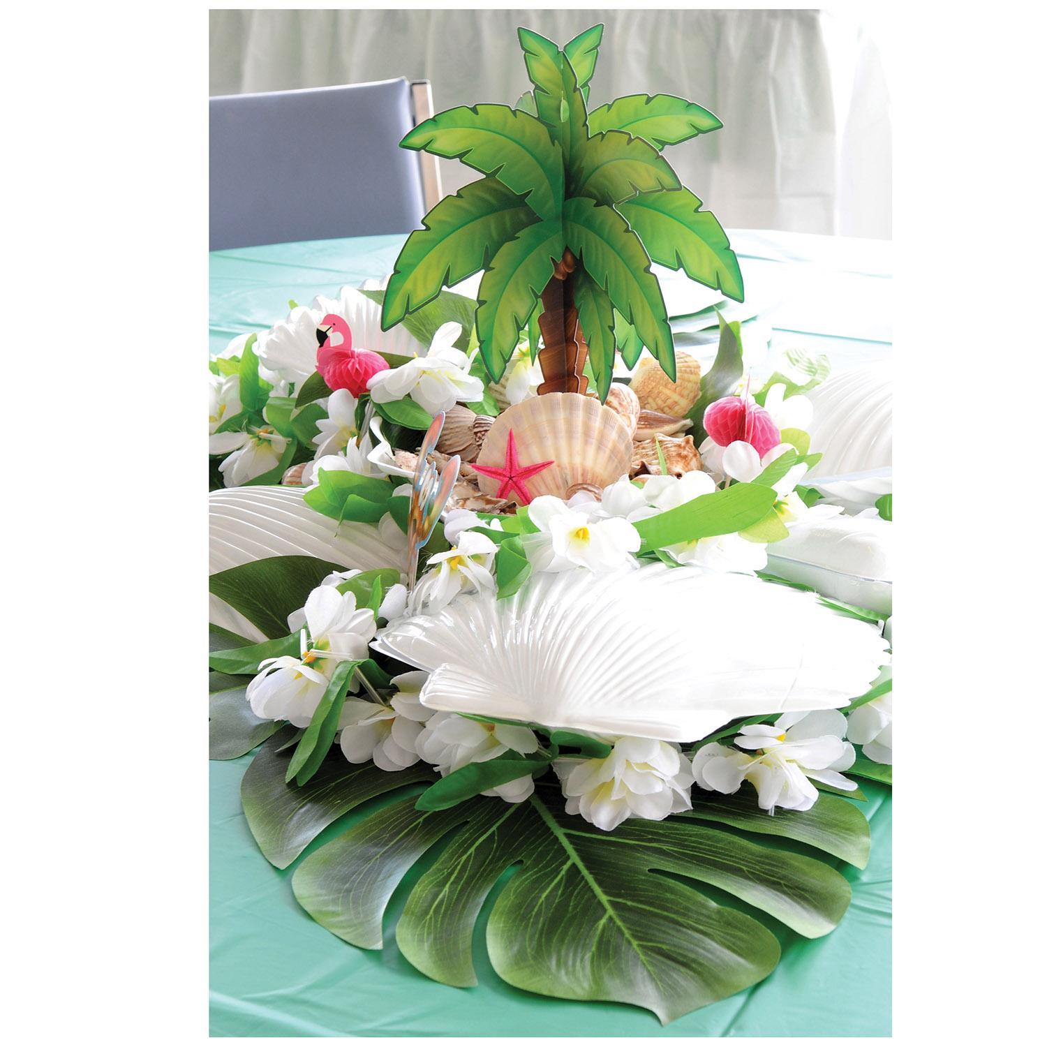 Beistle Luau Party White Plastic Seashells (6/Pkg)