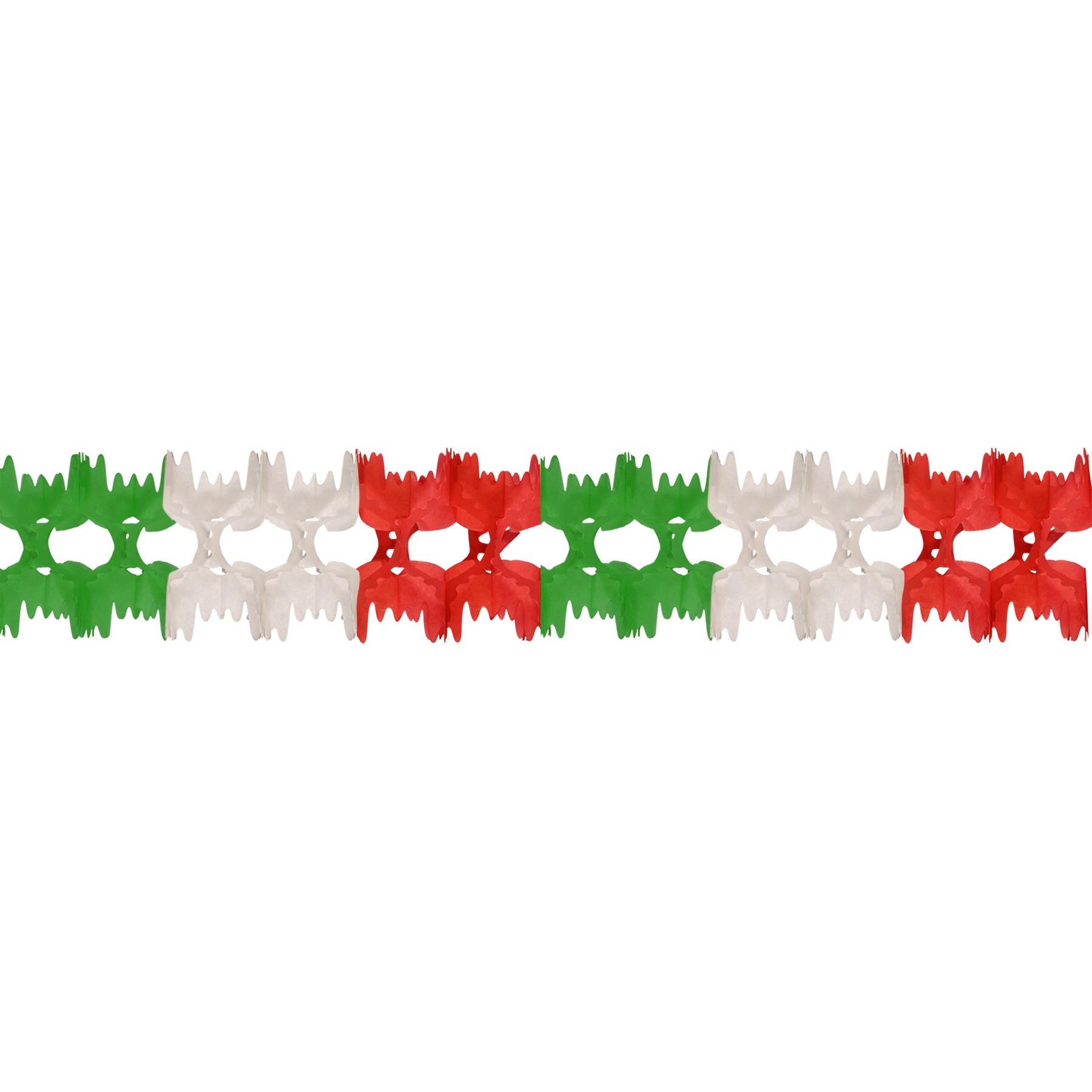 Beistle Fiesta Pageant Garland - red - white - green