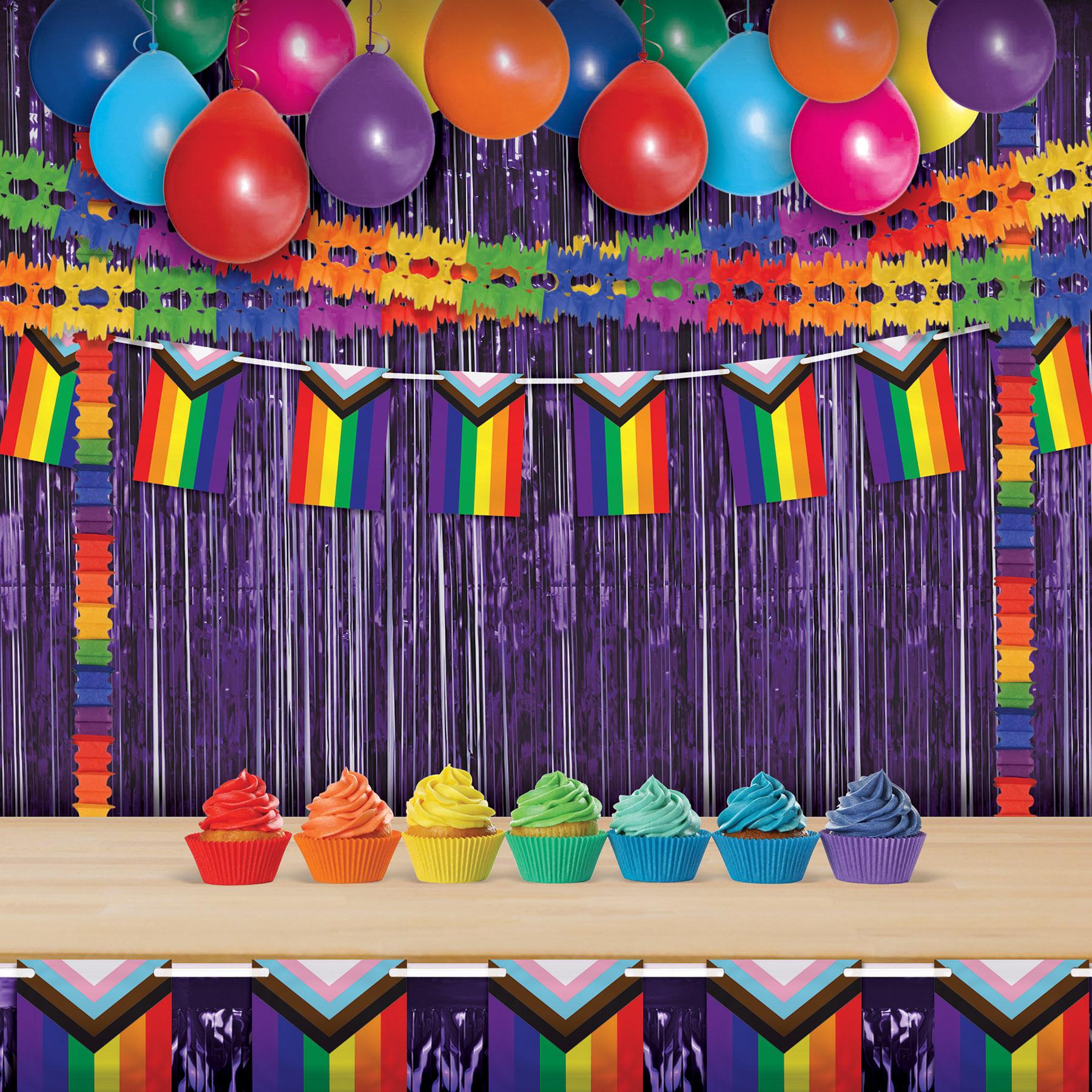 Beistle Packaged Party Pageant Garland - rainbow