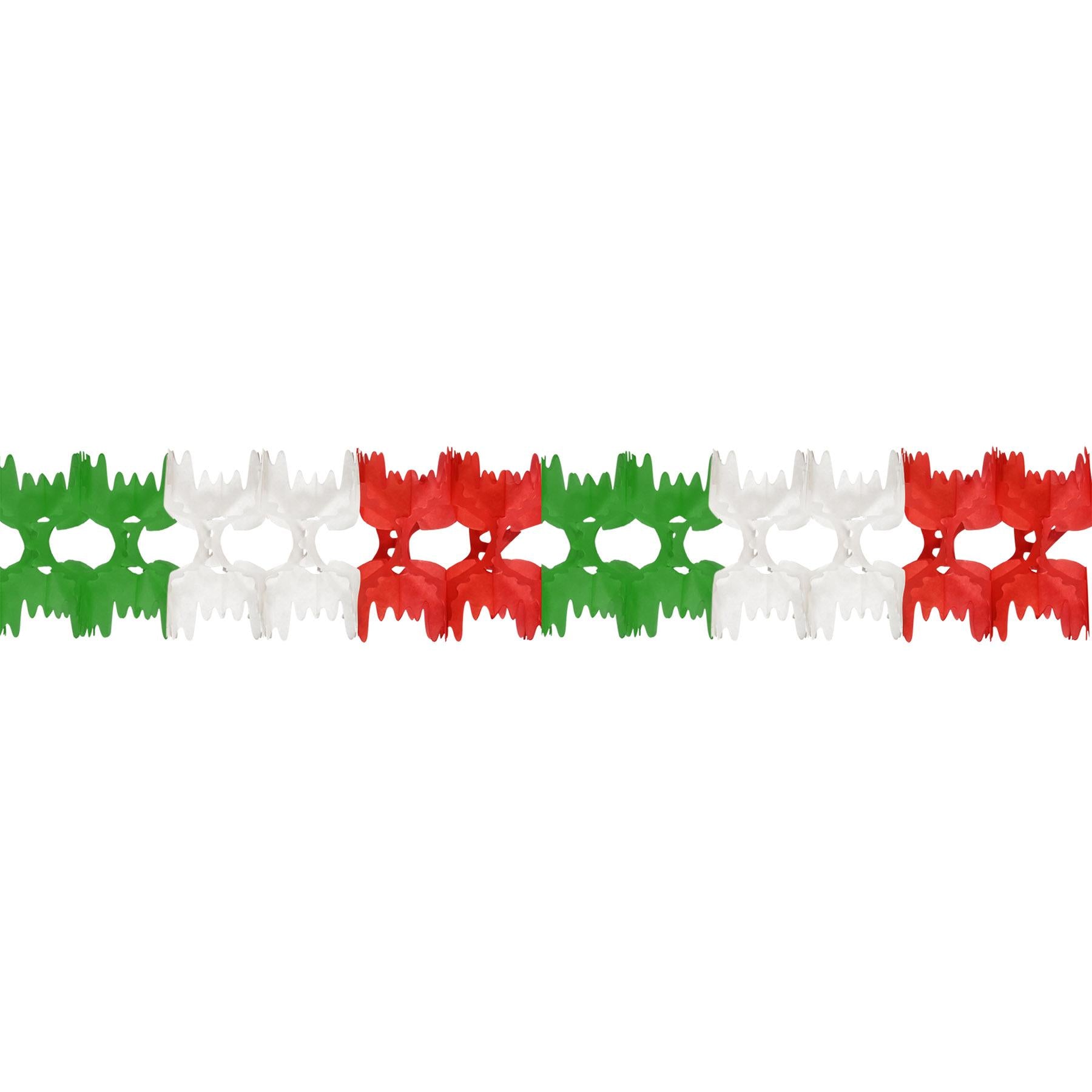 Fiesta Packaged Pageant Garland - red - white - green