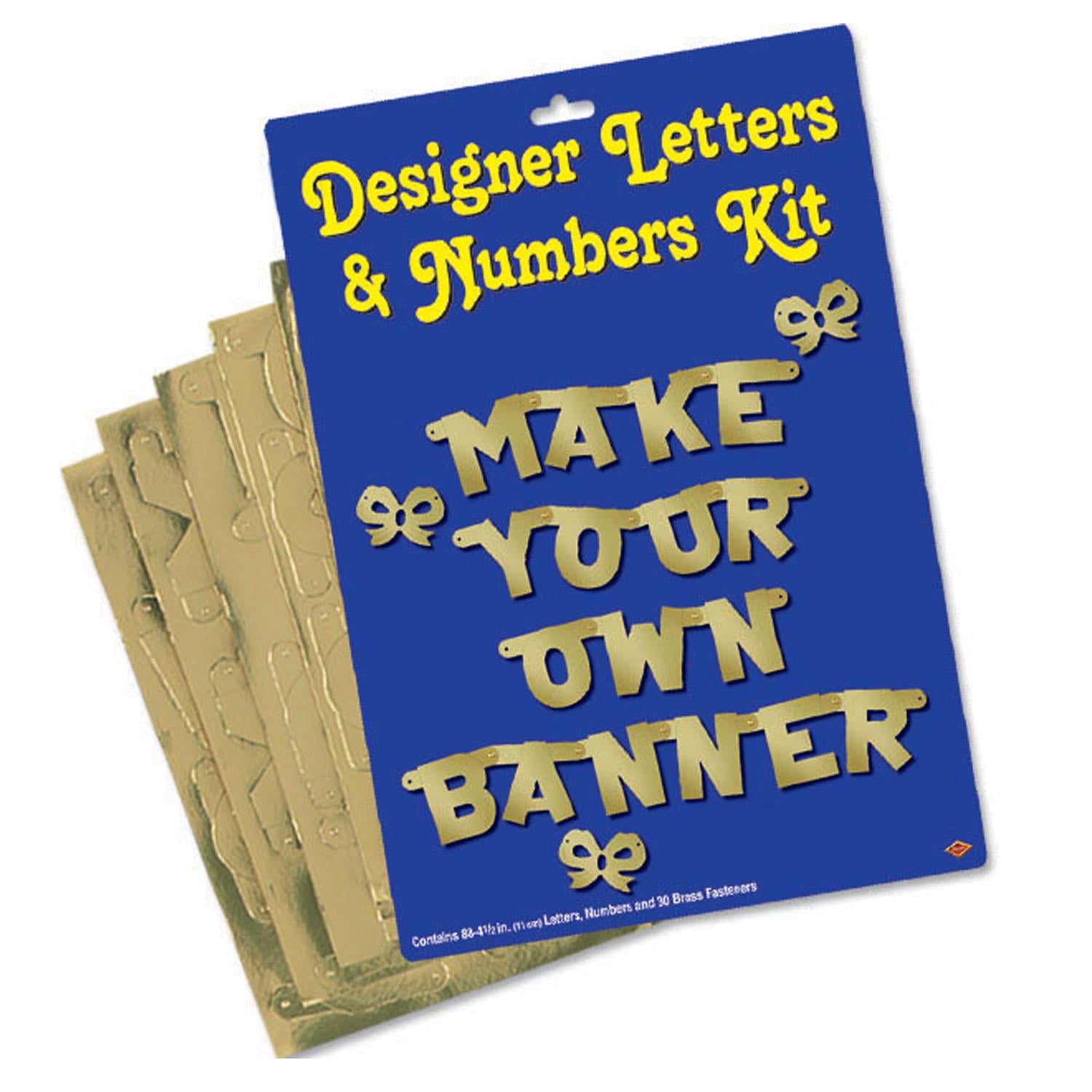 Beistle Designer Party Letters & Numbers Kit