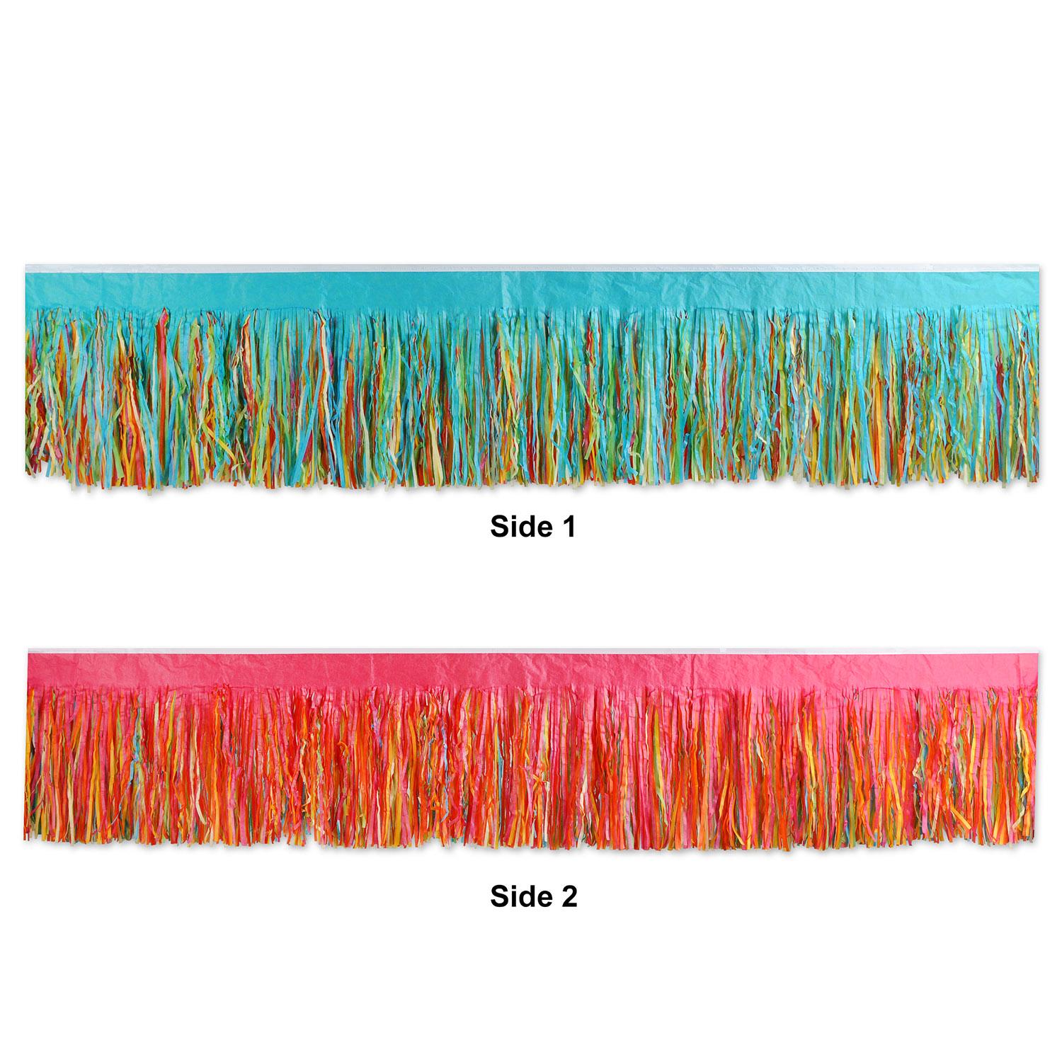 Beistle 6-Ply Party Tissue Fringe Drape - multi-color