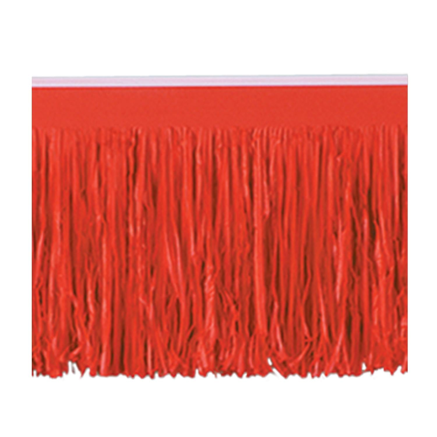 Beistle 6-Ply Party Tissue Fringe Drape - red