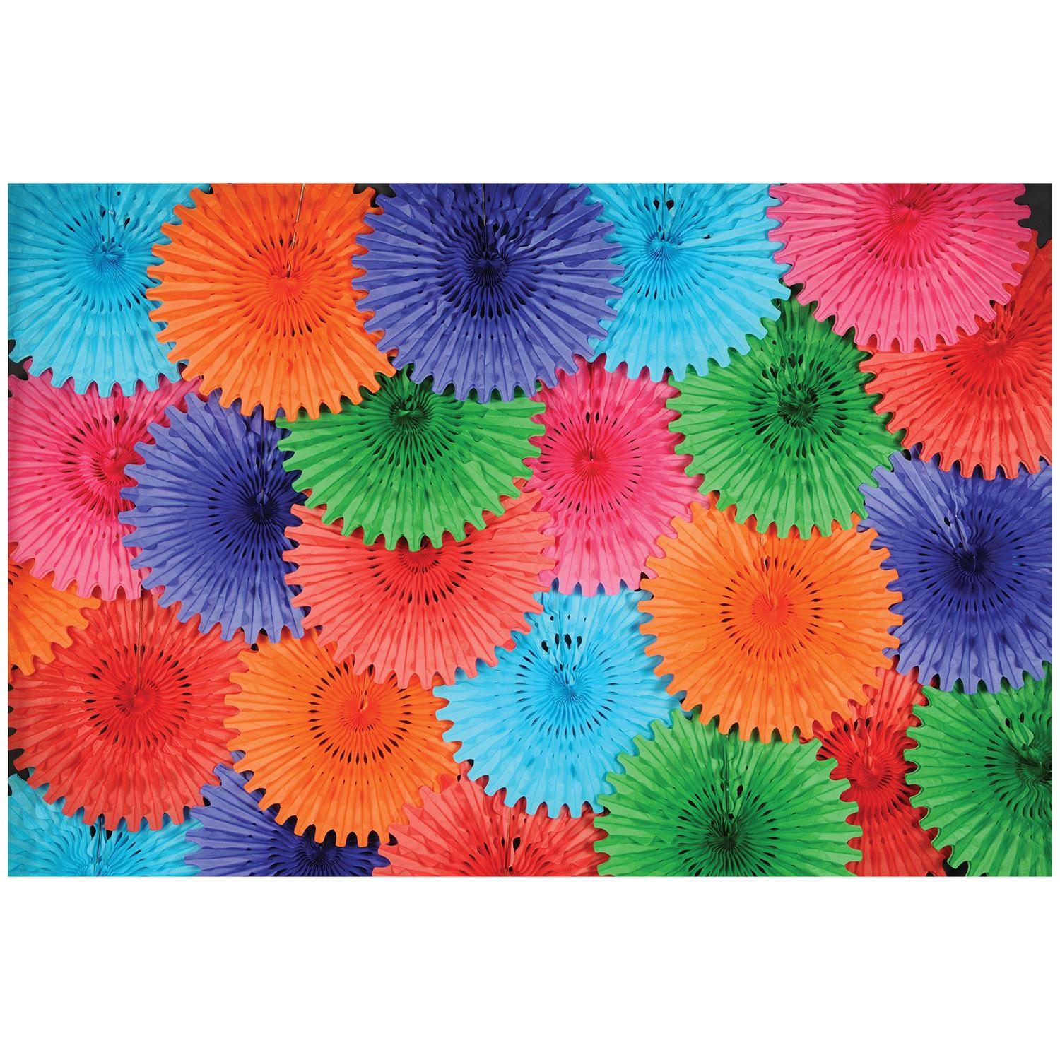 Beistle Party Tissue Fan - blue