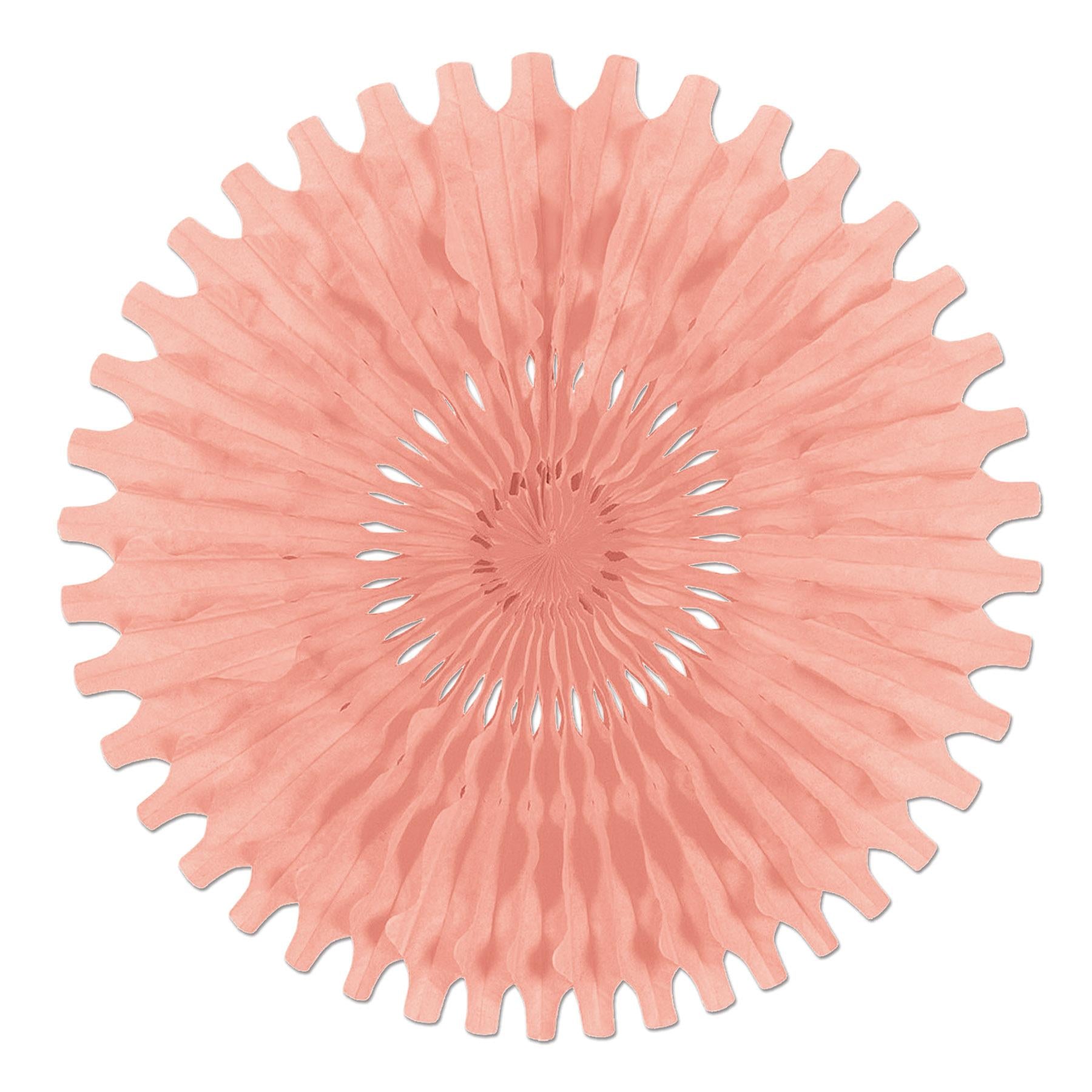 Beistle Party Tissue Fan - blush pink