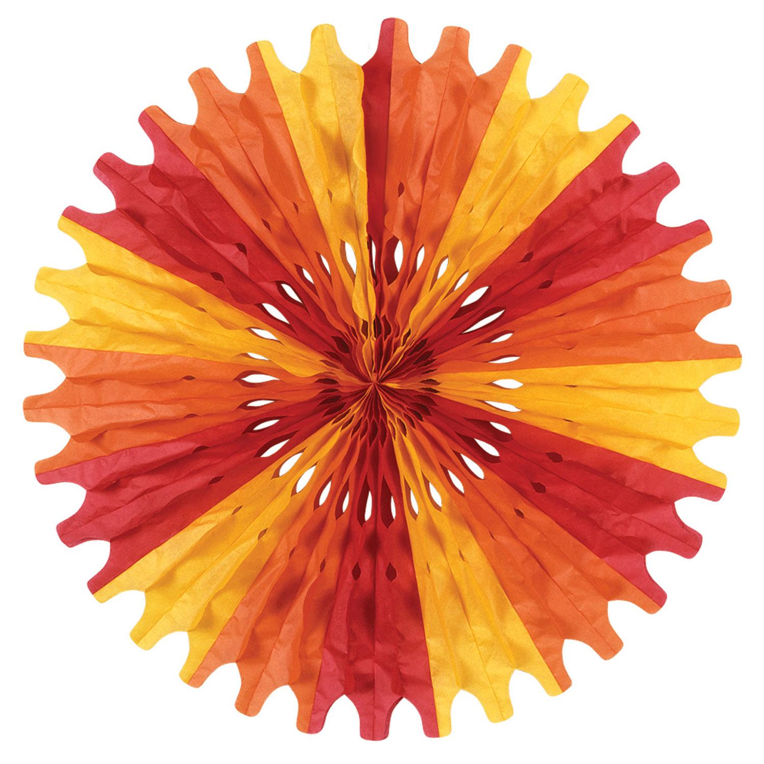 Thanksgiving Tissue Fan - golden-yellow - orange - red