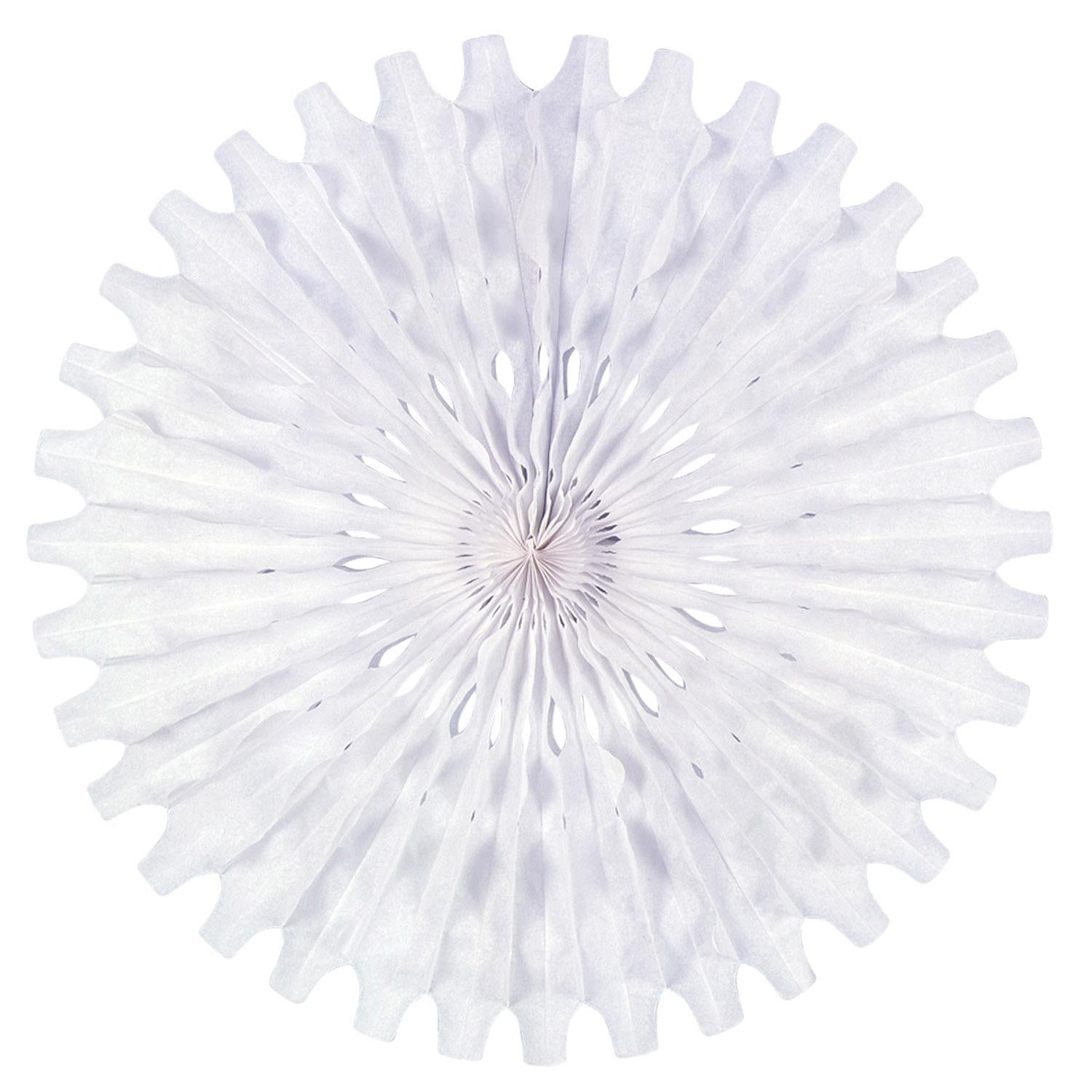 Beistle Party Tissue Fan - white