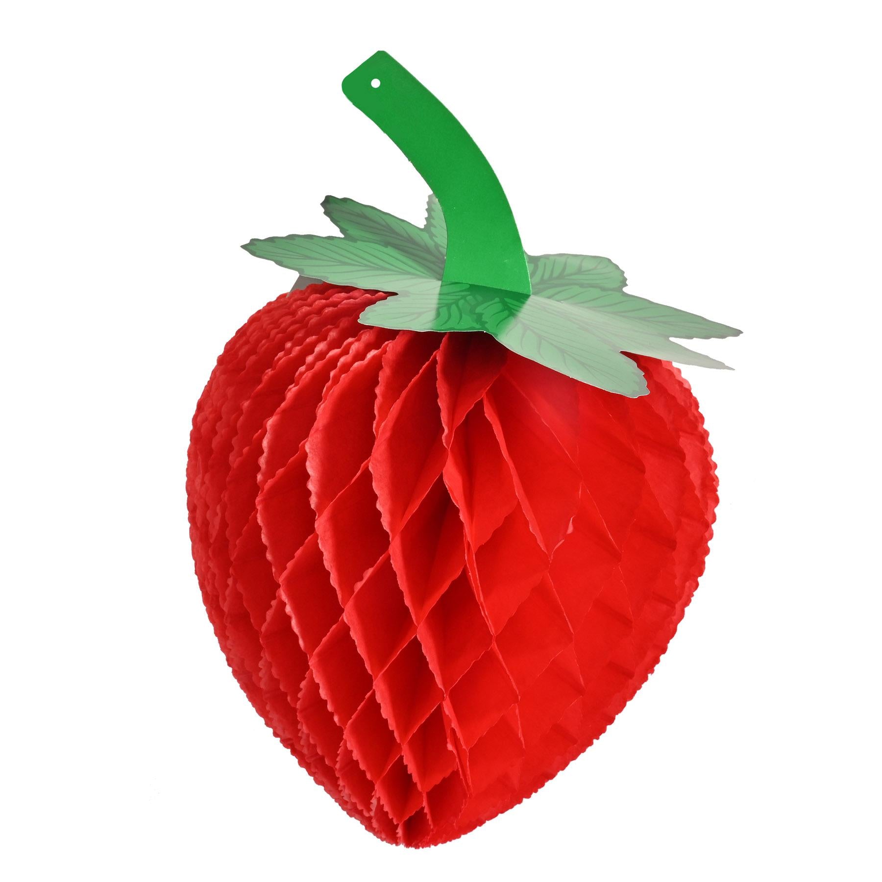 8 Inch-Beistle Tissue Strawberry Party Decoration