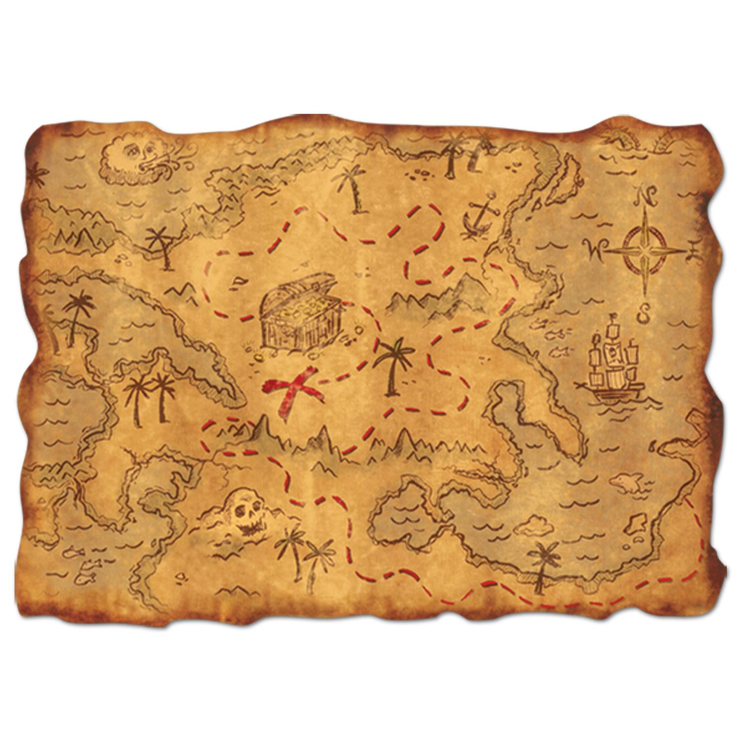 Beistle Plastic Treasure Party Map