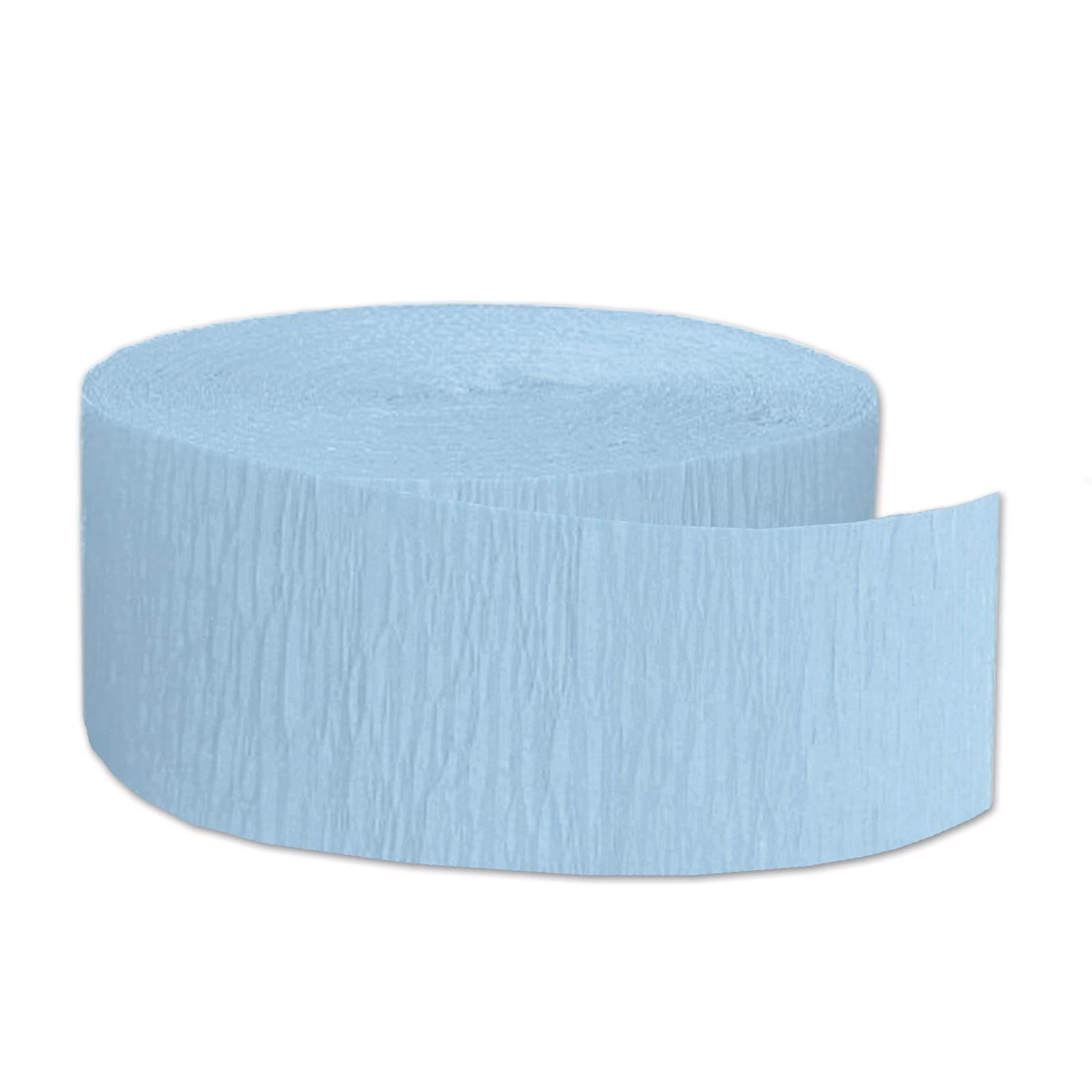 Beistle FR Festive Party Crepe Streamer - Light blue