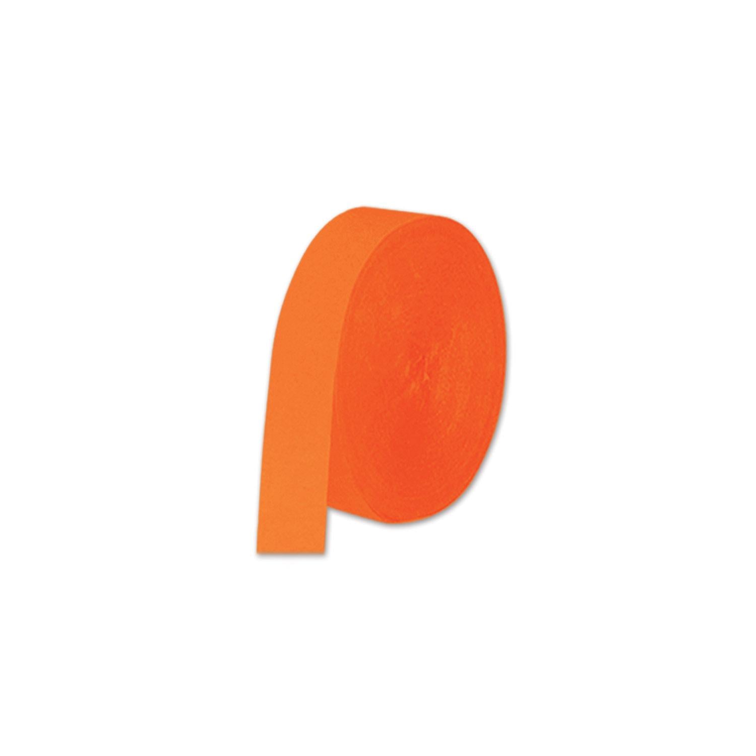 Beistle FR Party Festive Crepe Streamer - orange