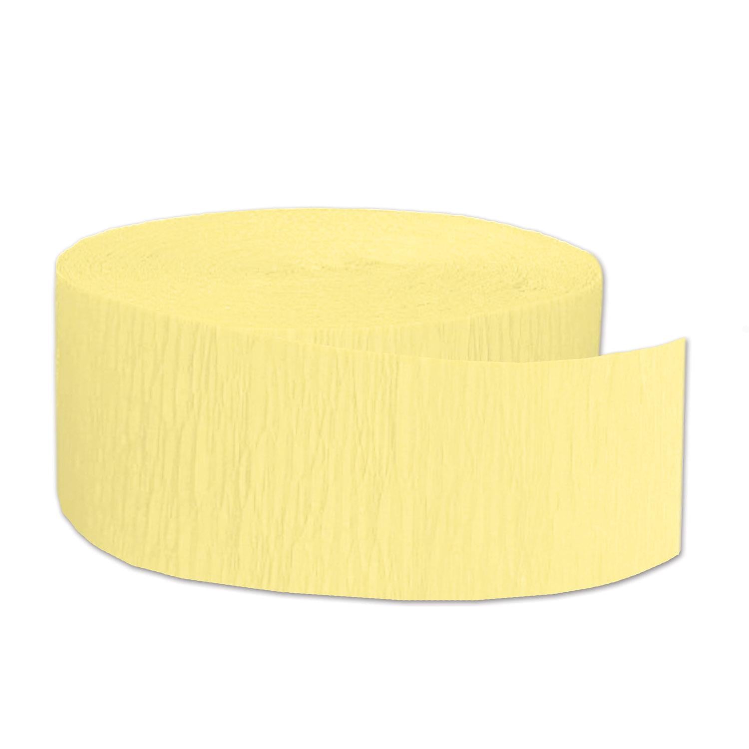 Beistle FR Party Festive Crepe Streamer - yellow