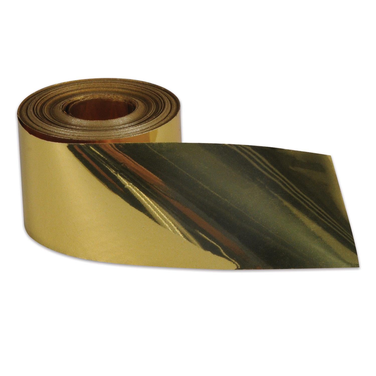 Beistle Party Gleam 'N Streamer Metallized Streamer - gold