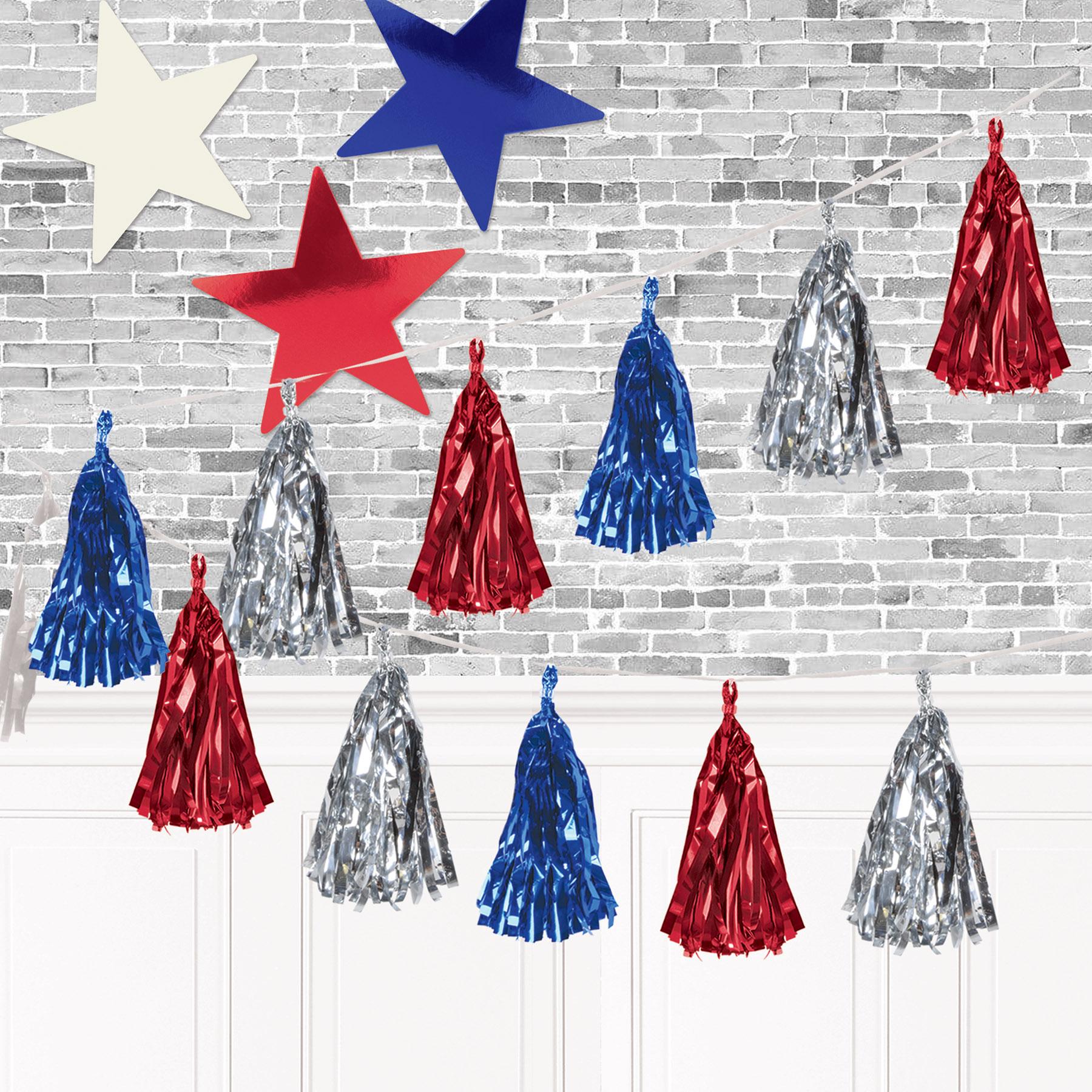 9" Beistle Foil Party Star Cutout- Blue