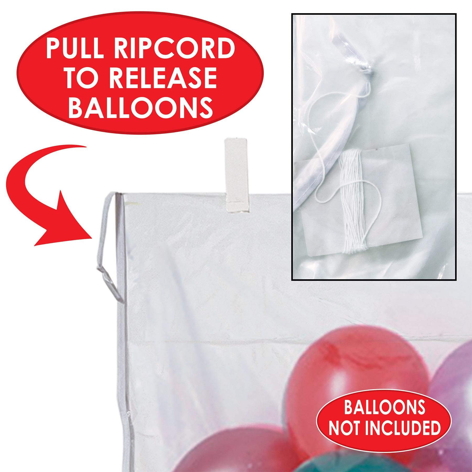 New Year's Eve Packaged Plastic Balloon Bag - bag only