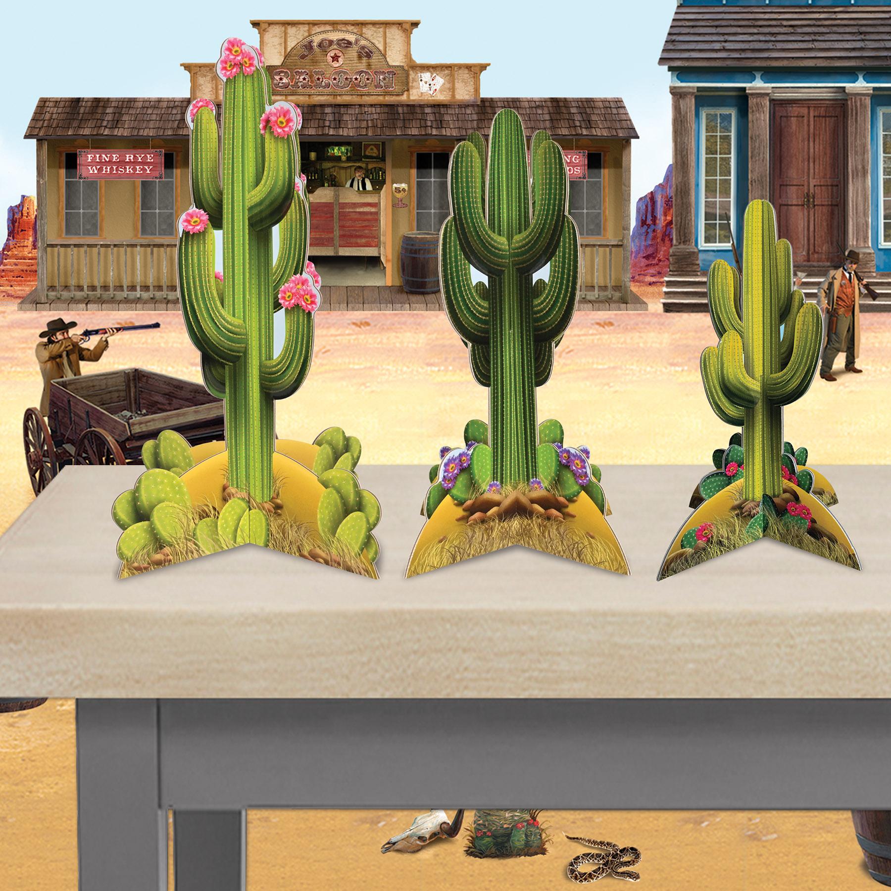 Beistle 3-D Cactus Party Centerpieces (12 Per Case)