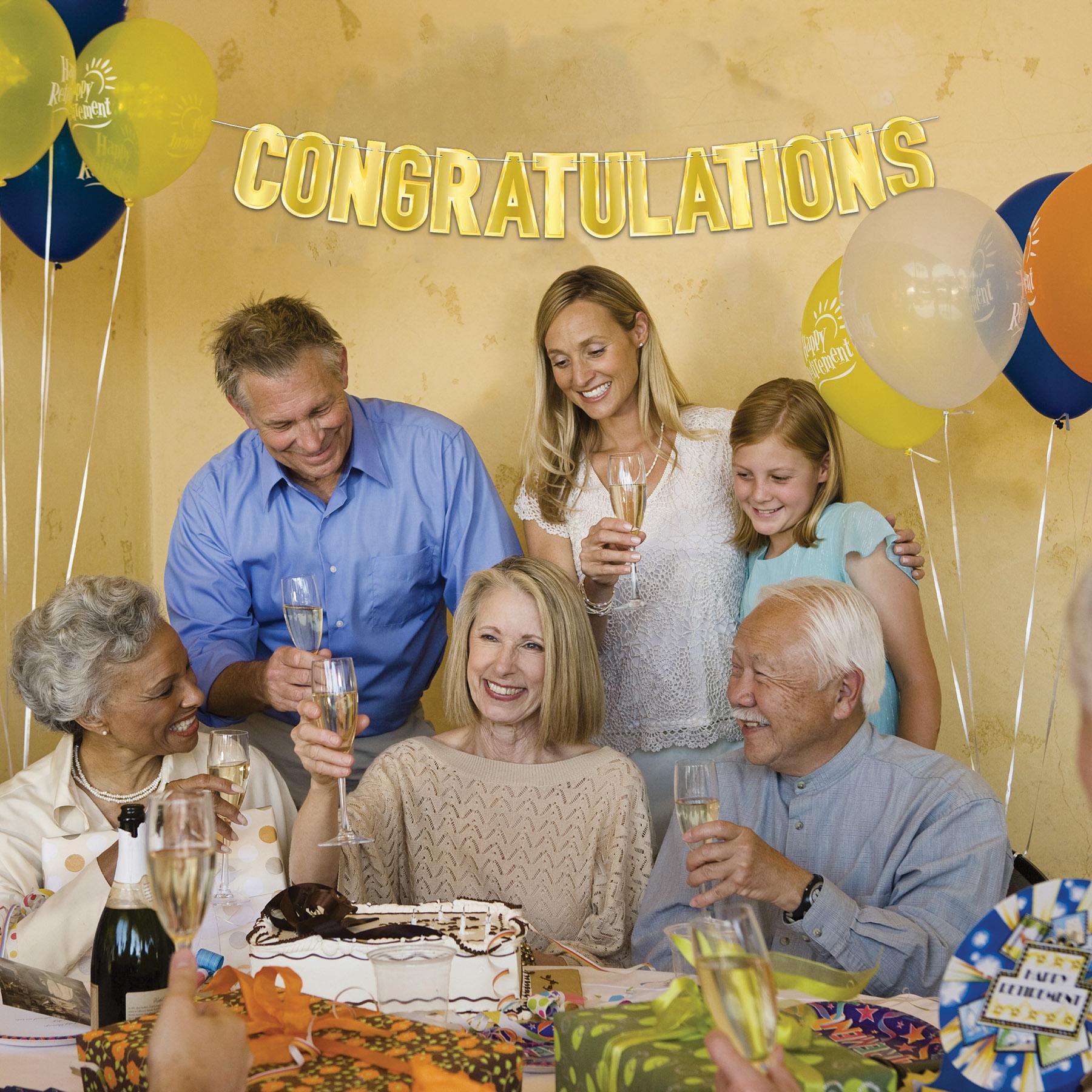 Beistle Foil "Congratulations" Party Streamer