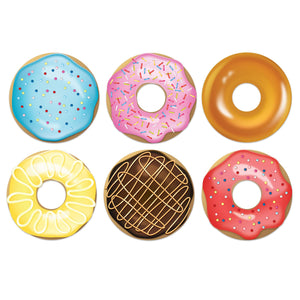 Beistle Donut Party Cutouts