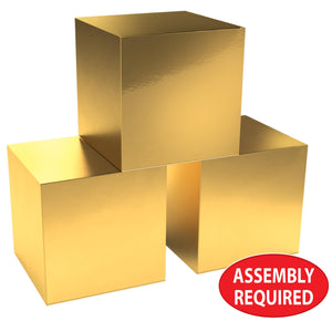 Beistle Foil Favor Boxes Gold