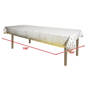 Beistle Metallic Polka Dots Tablecover