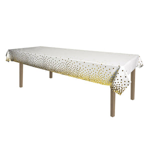 Beistle Metallic Polka Dots Party Tablecover