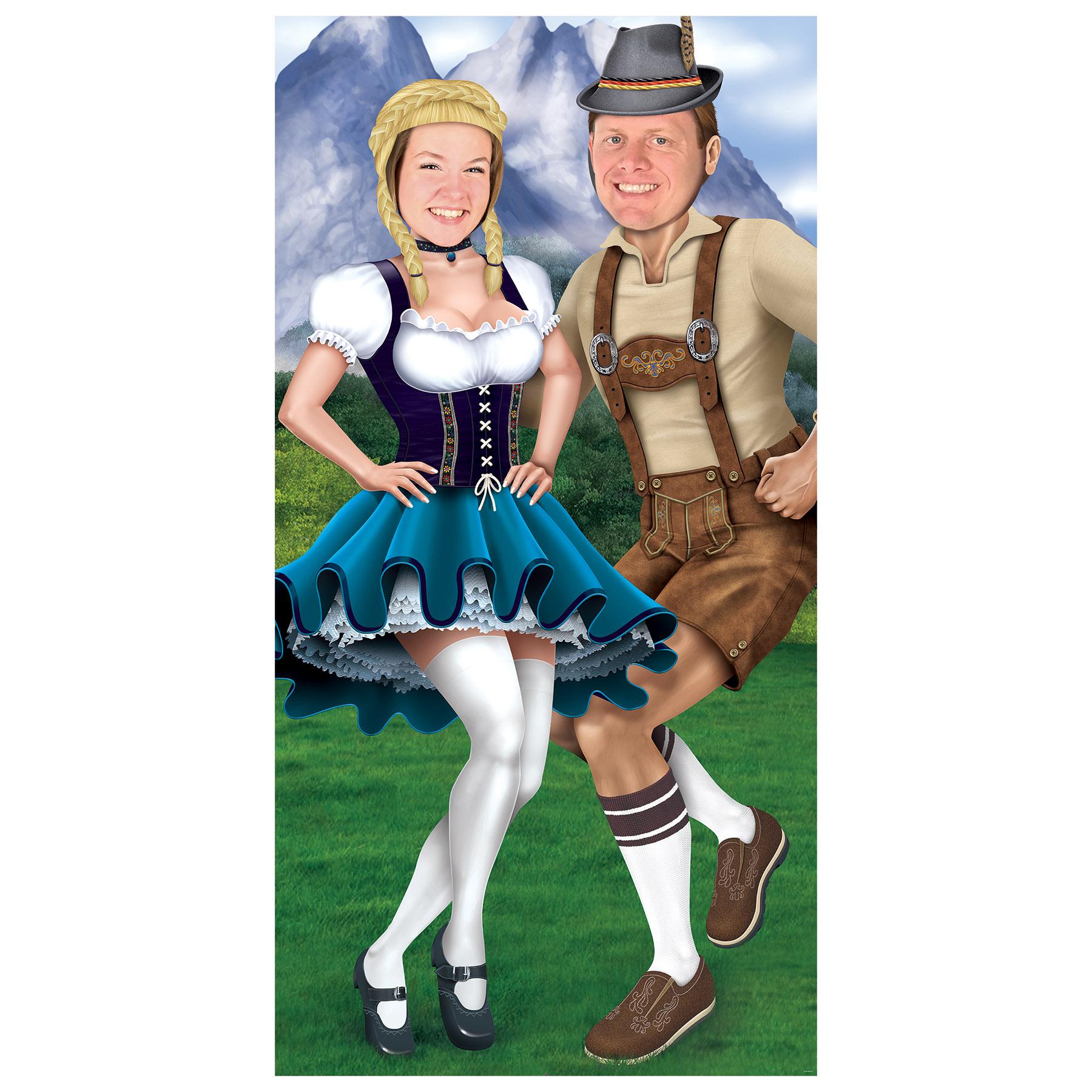 Beistle Oktoberfest Couple Photo Prop Stand-Up Decoration