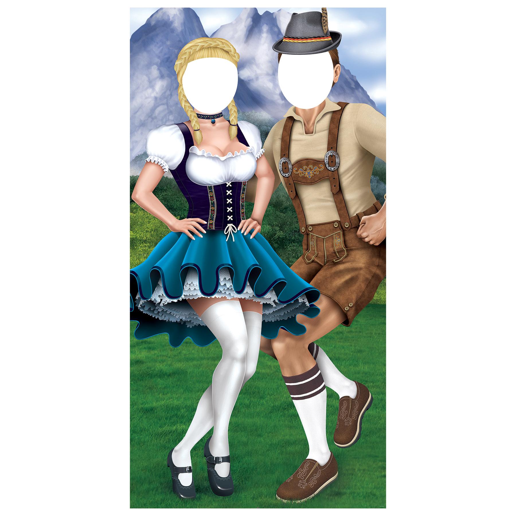 Beistle Oktoberfest Couple Photo Prop Stand-Up Decoration