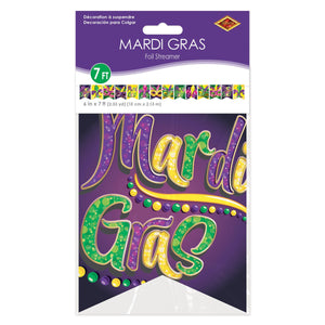 Beistle Foil Mardi Gras Streamer