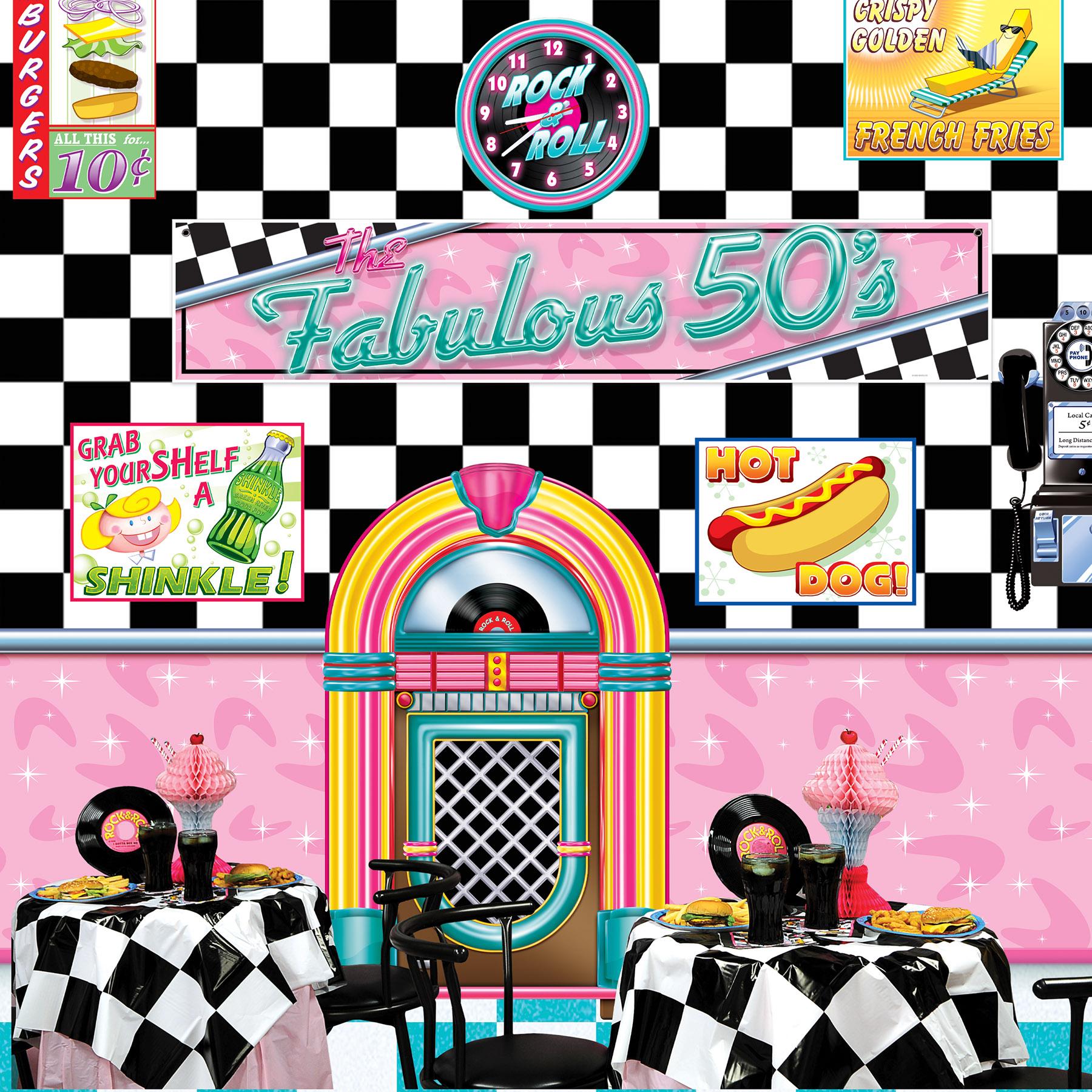 Beistle The Fabulous 50's Party Banner