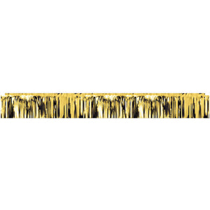 Beistle Metallic Party Fringe Banner Gold