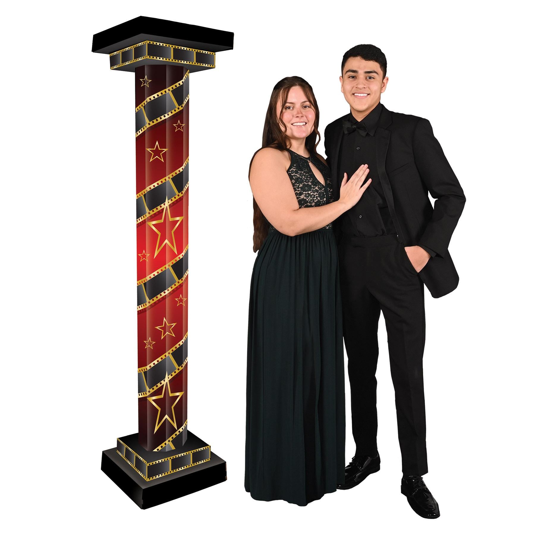 Beistle Red Carpet 3-D Tall Party Column Props