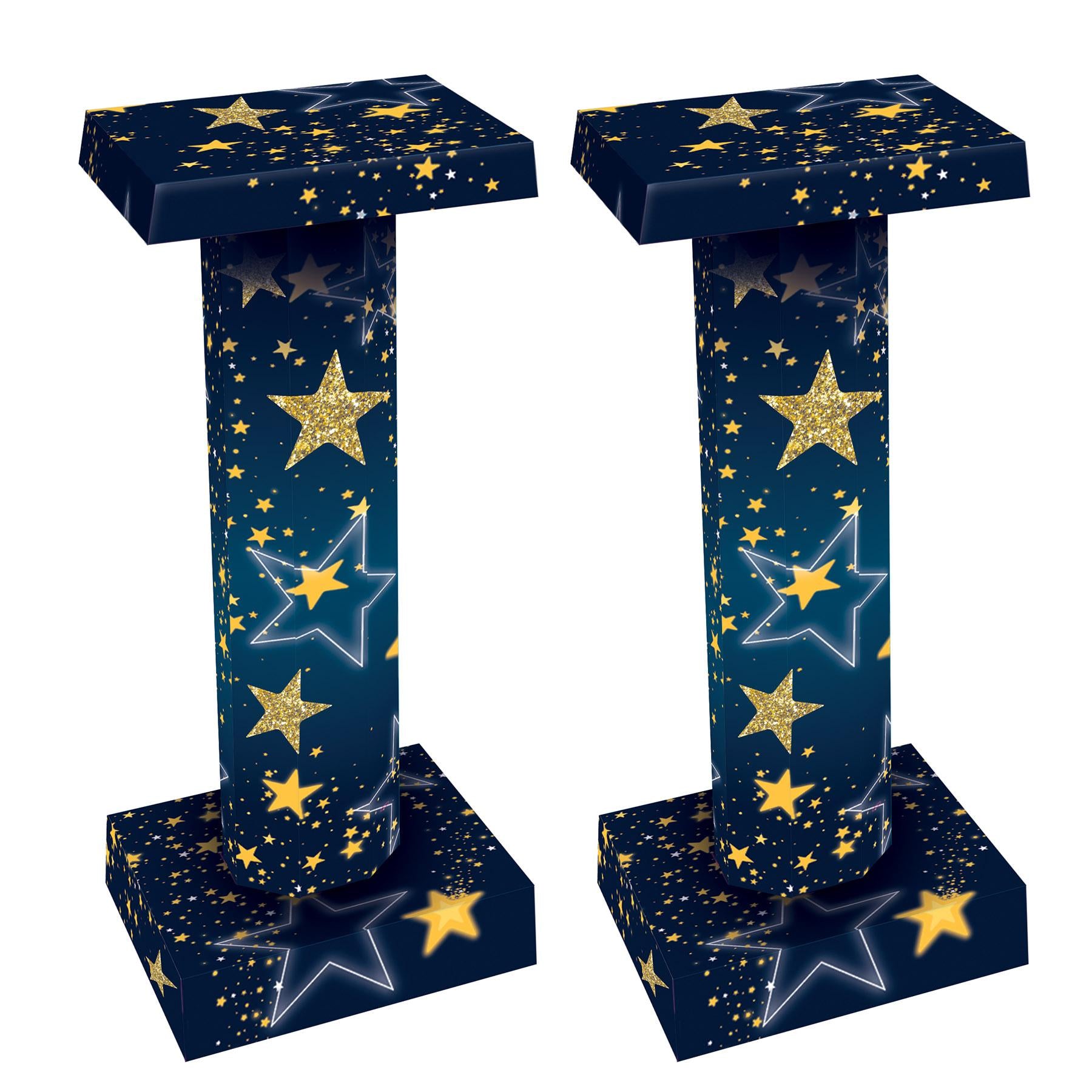 Beistle Starry Night 3-D Short Party Column Props