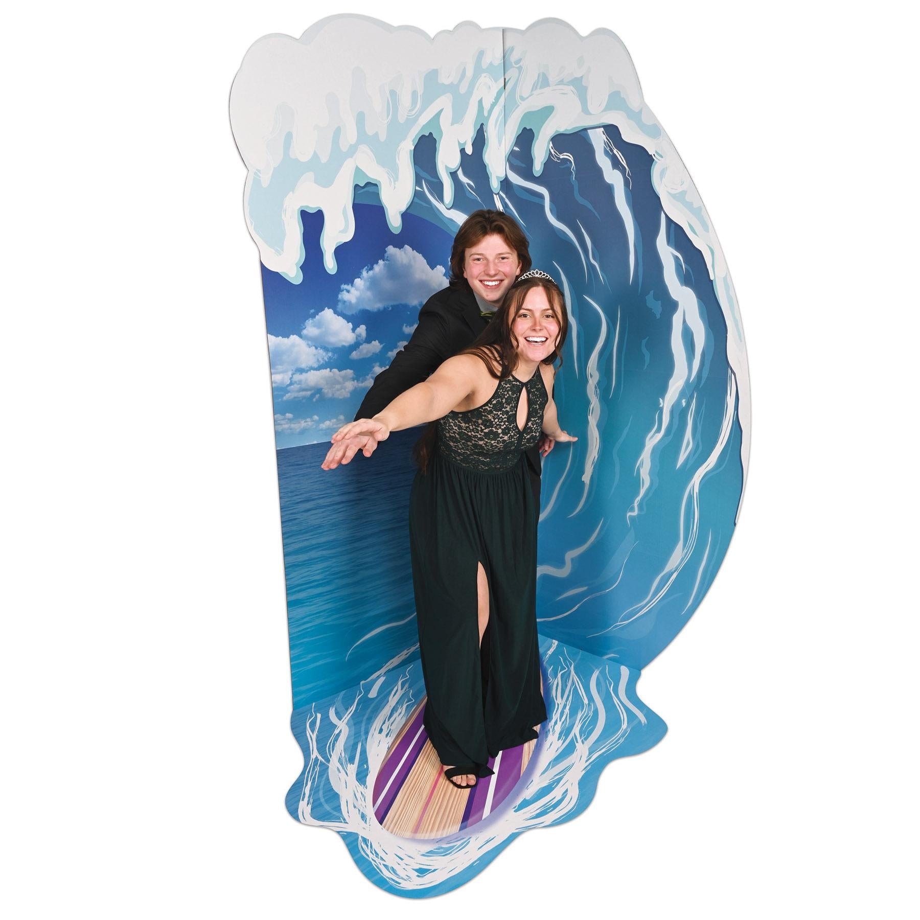 Beistle Luau Surfing Photo Prop Stand-Up Decoration