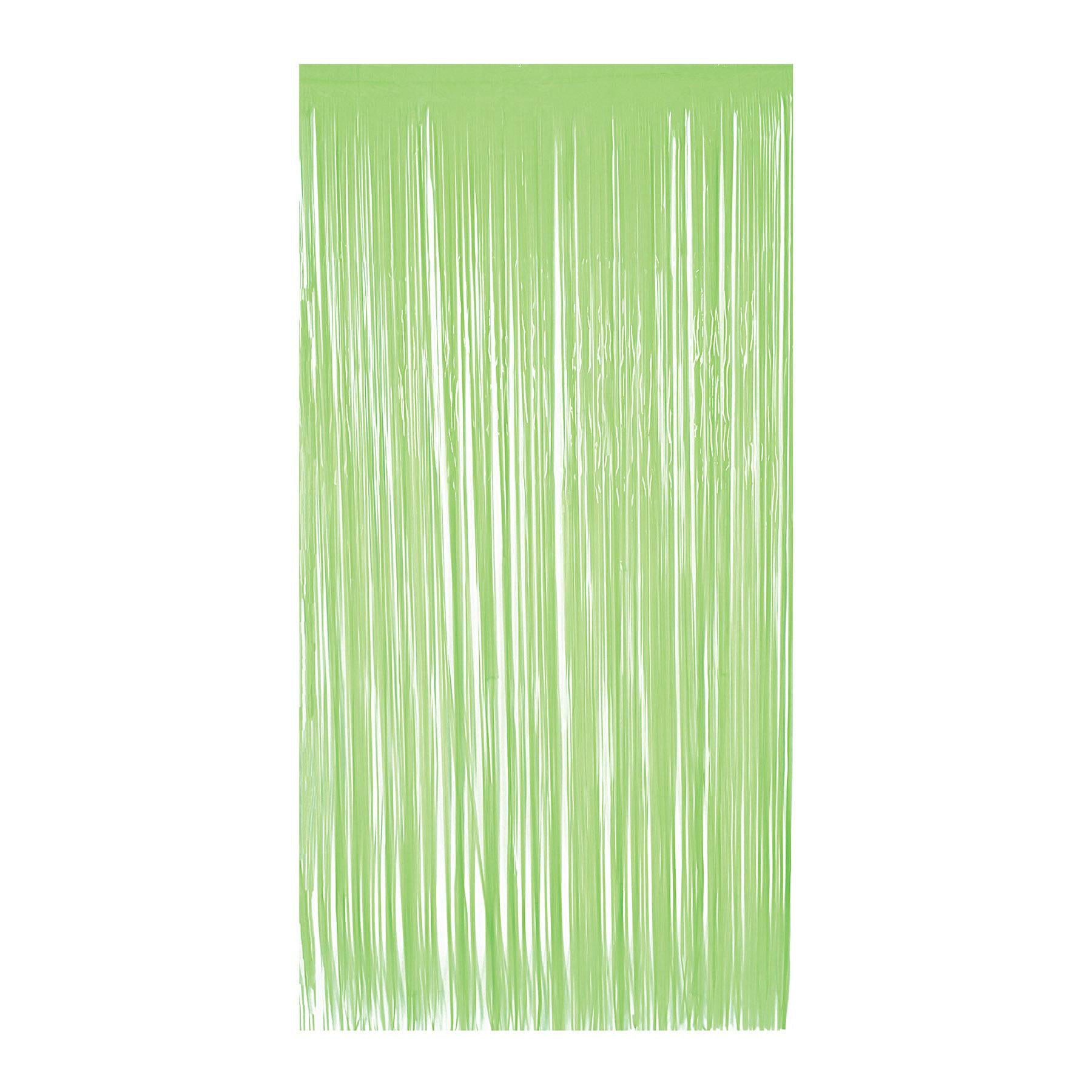 1-Ply Plastic Fringe Curtain neon lime